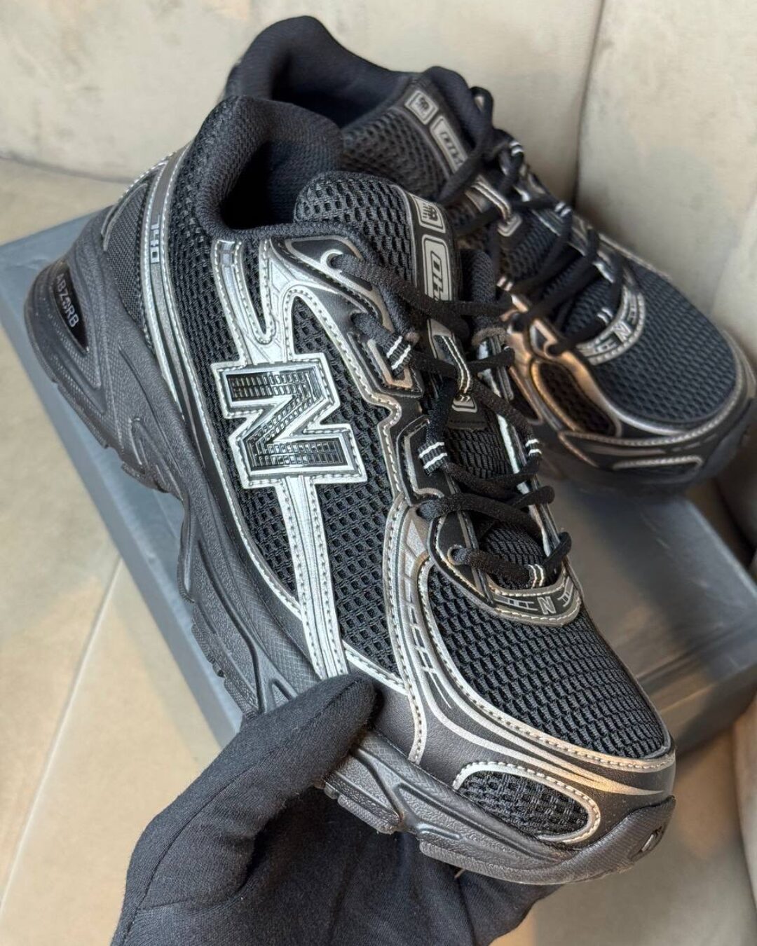 Кроссовки New Balance 740v2 Black Silver Metallic