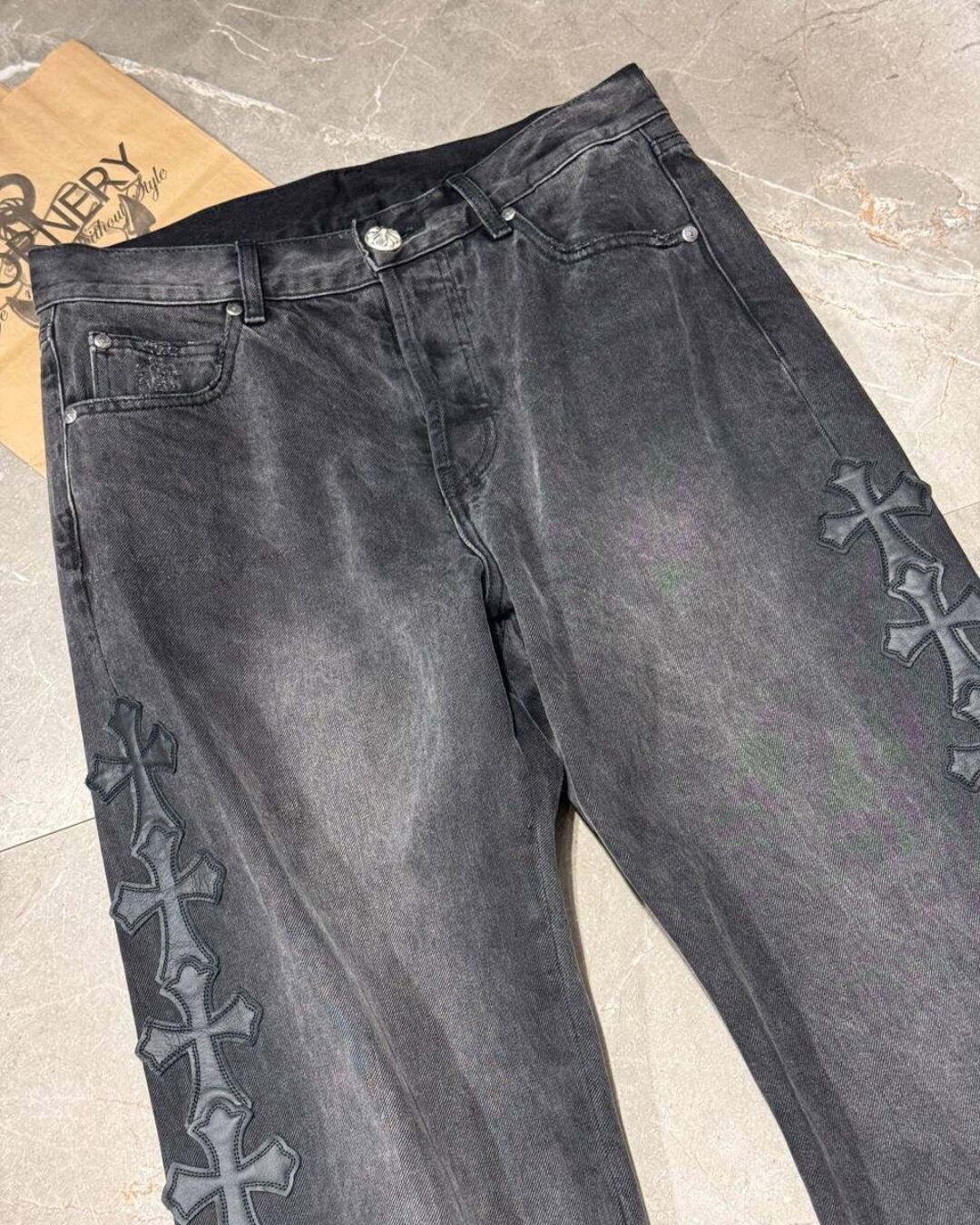 Джинсы Chrome Hearts — фото 3