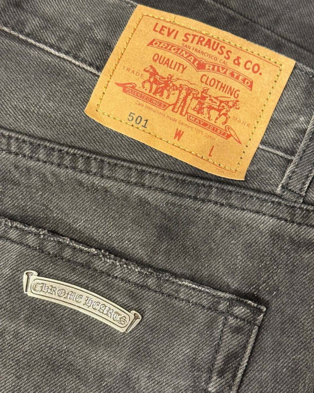 Джинсы Chrome Hearts — фото 7
