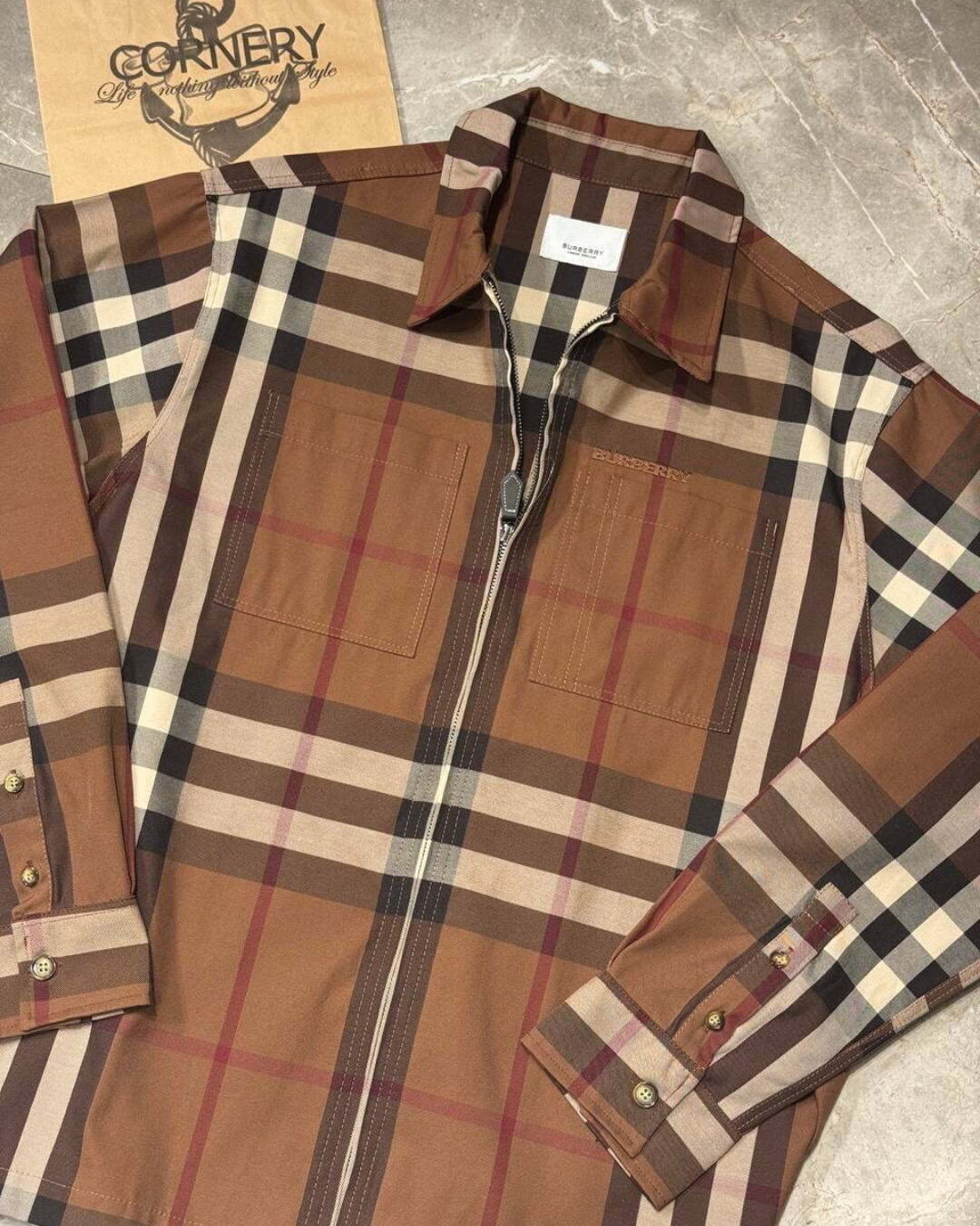 Рубашка на молнии Burberry — фото 3