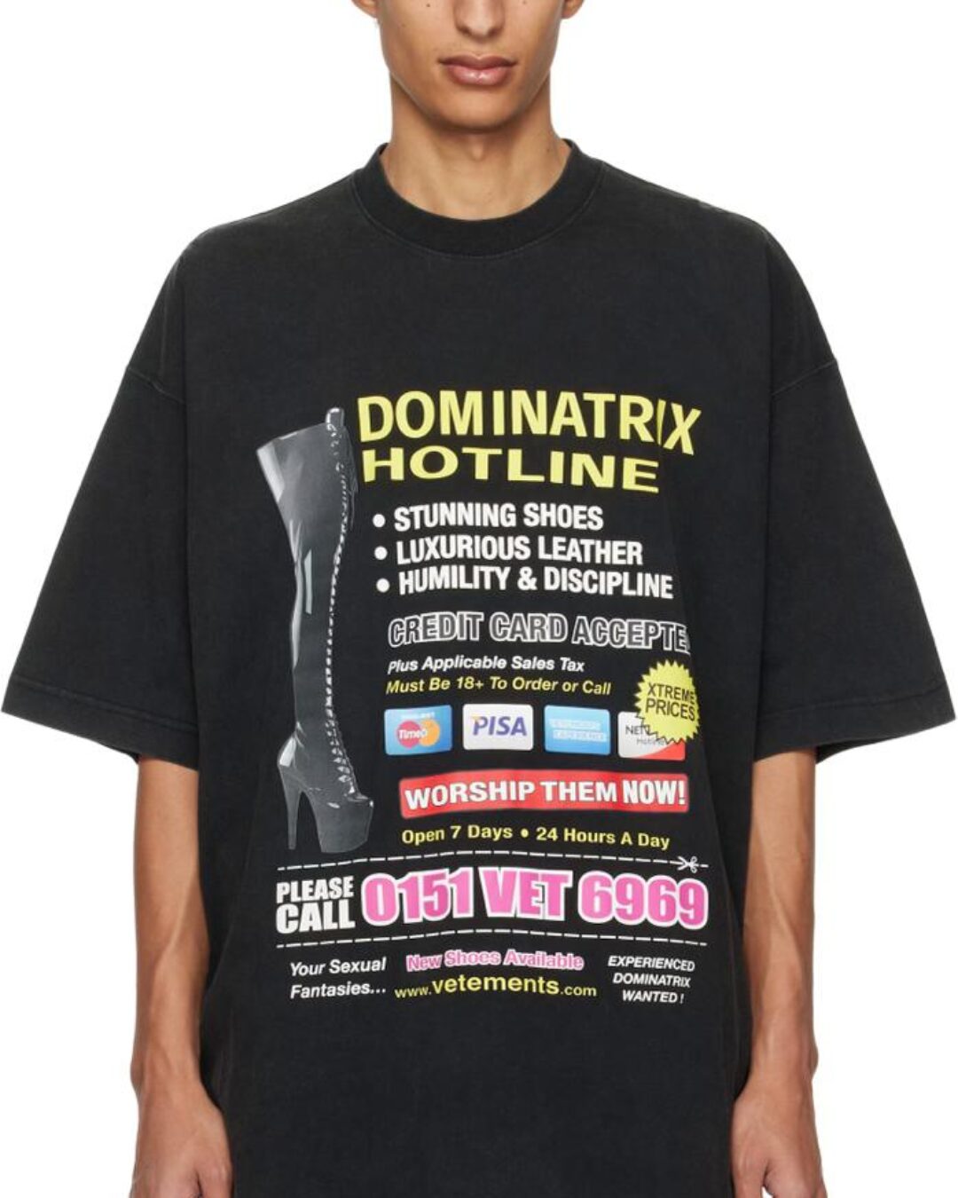 Футболка Vetements Dominatrix