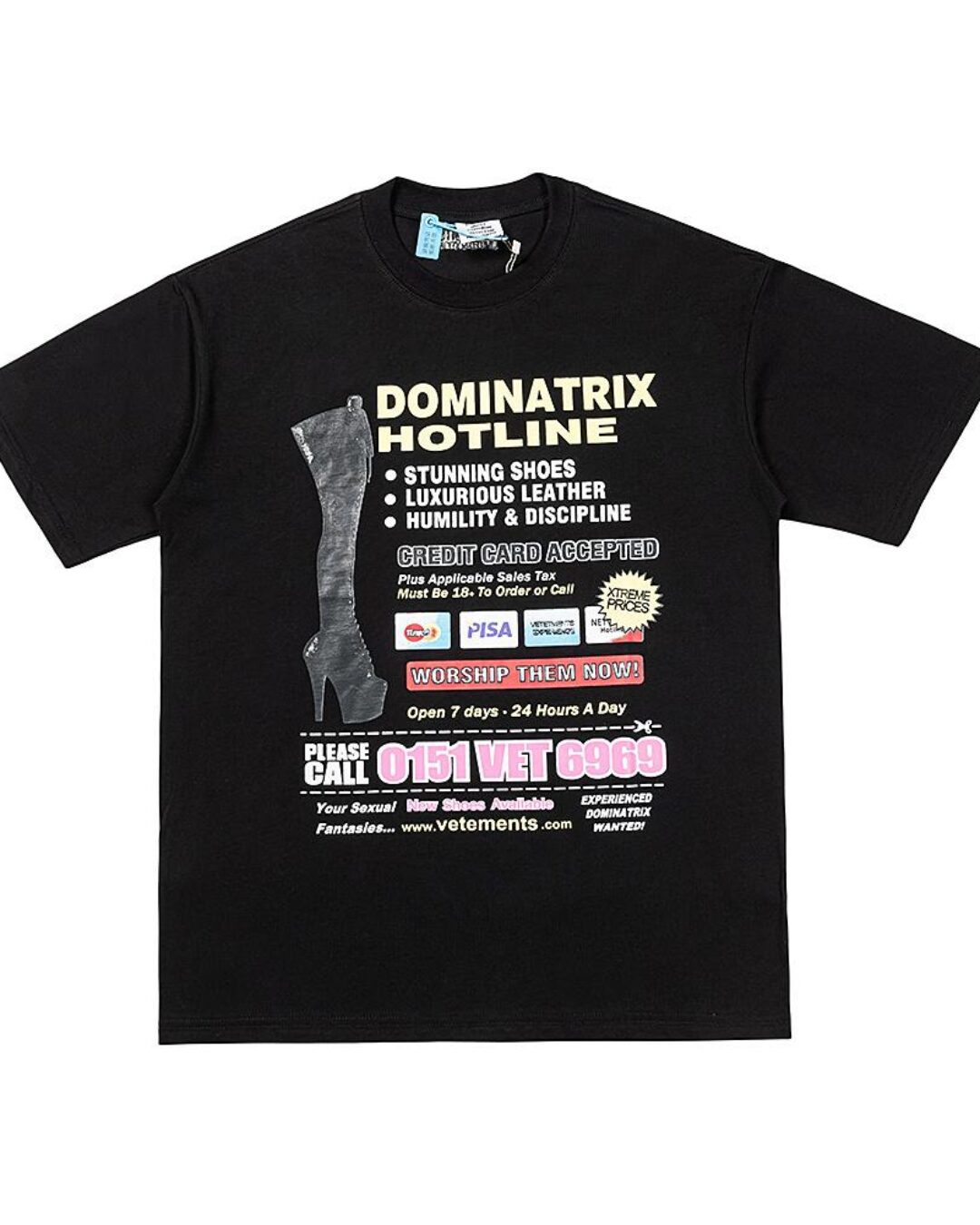 Футболка Vetements Dominatrix — фото 10