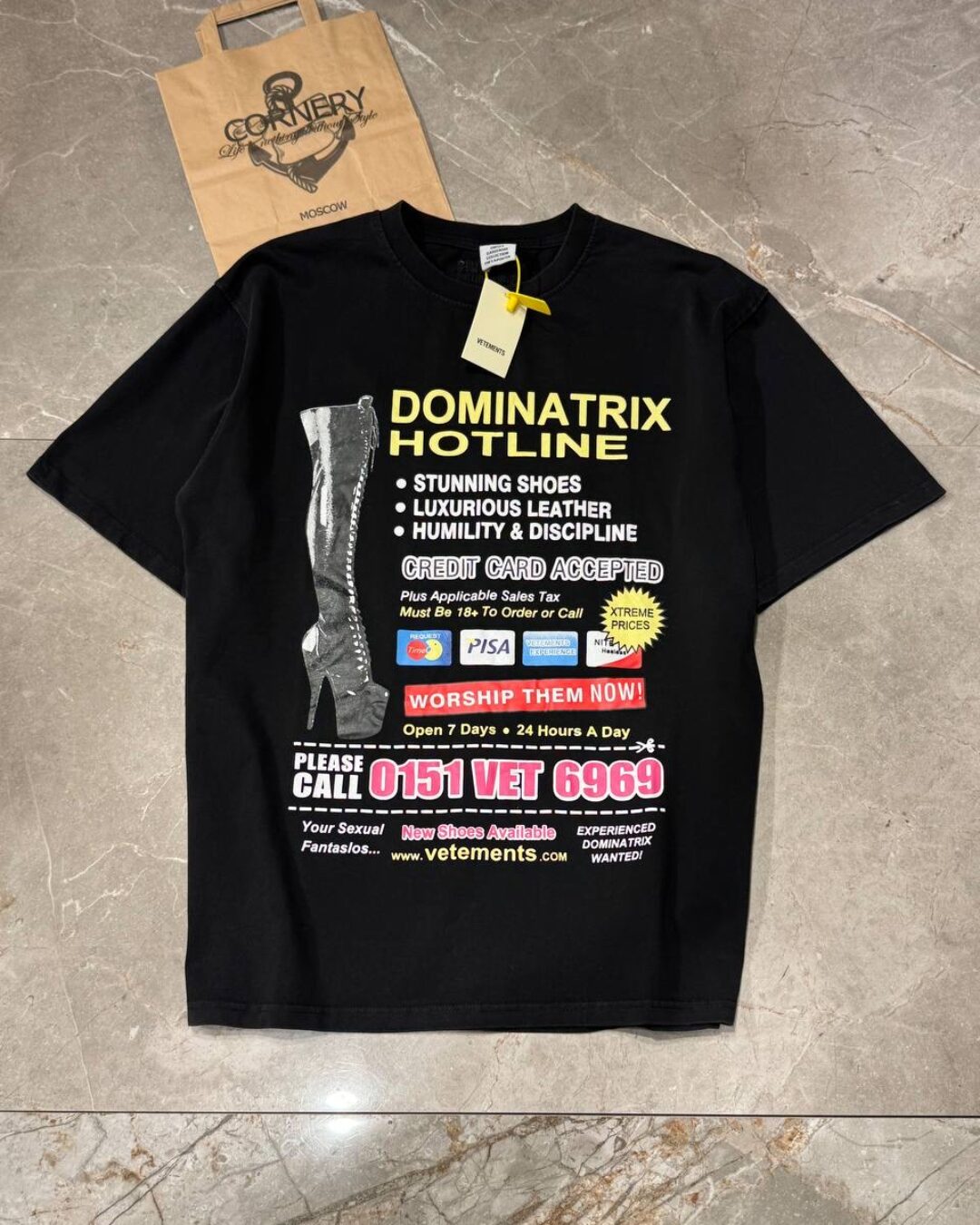 Футболка Vetements Dominatrix