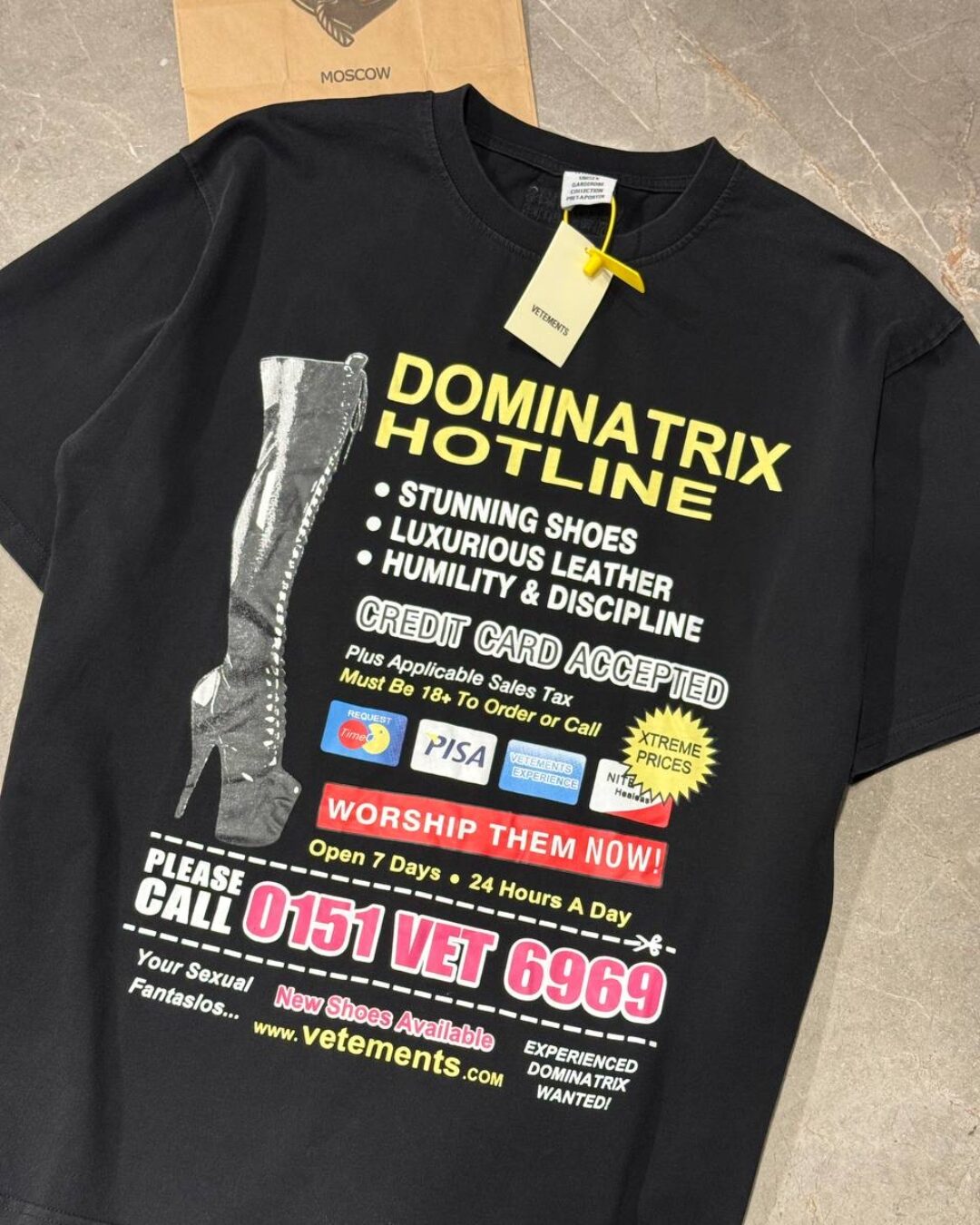 Футболка Vetements Dominatrix