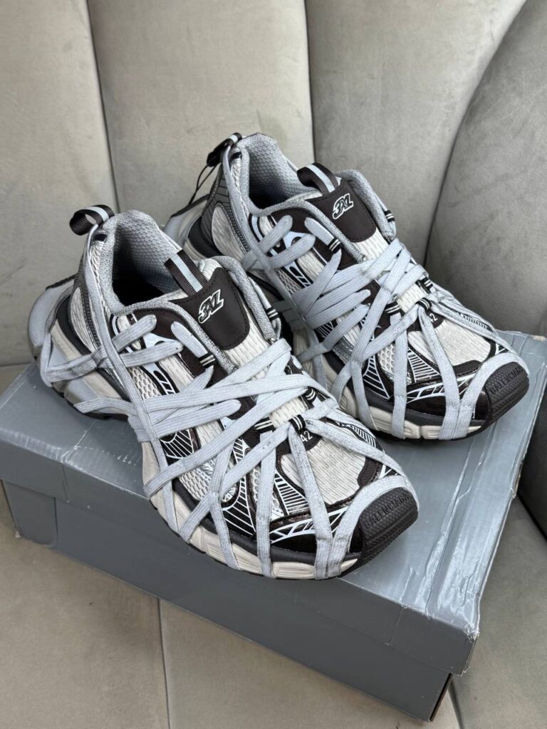 Кроссовки Balenciaga 3XL Extreme Lace Trainers Silver