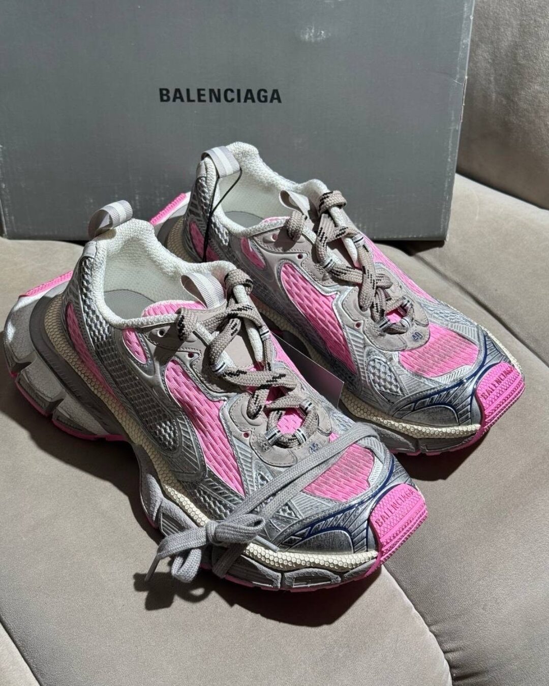 Кроссовки Balenciaga 3XL Grey Pink