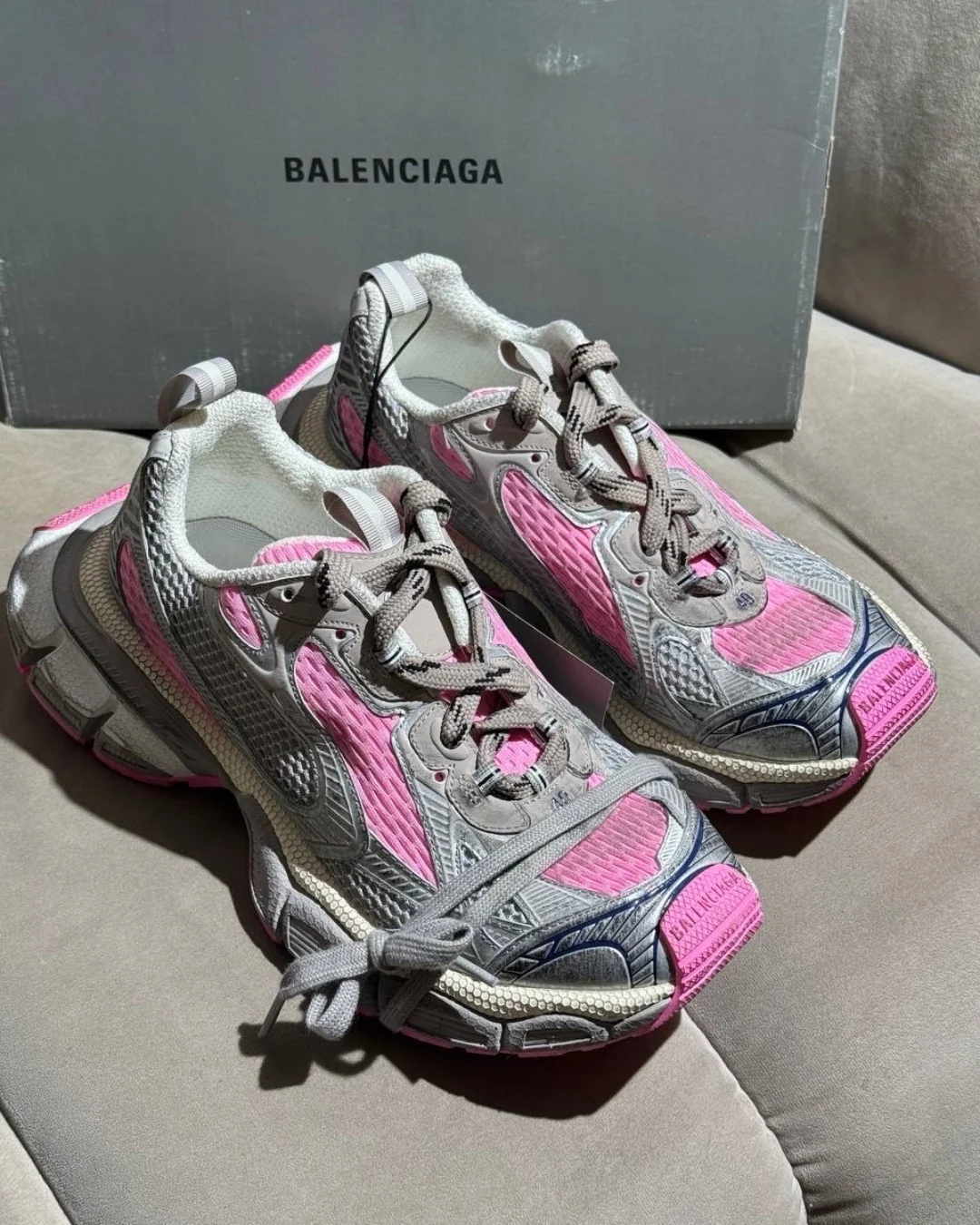 Кроссовки Balenciaga 3XL Grey Pink