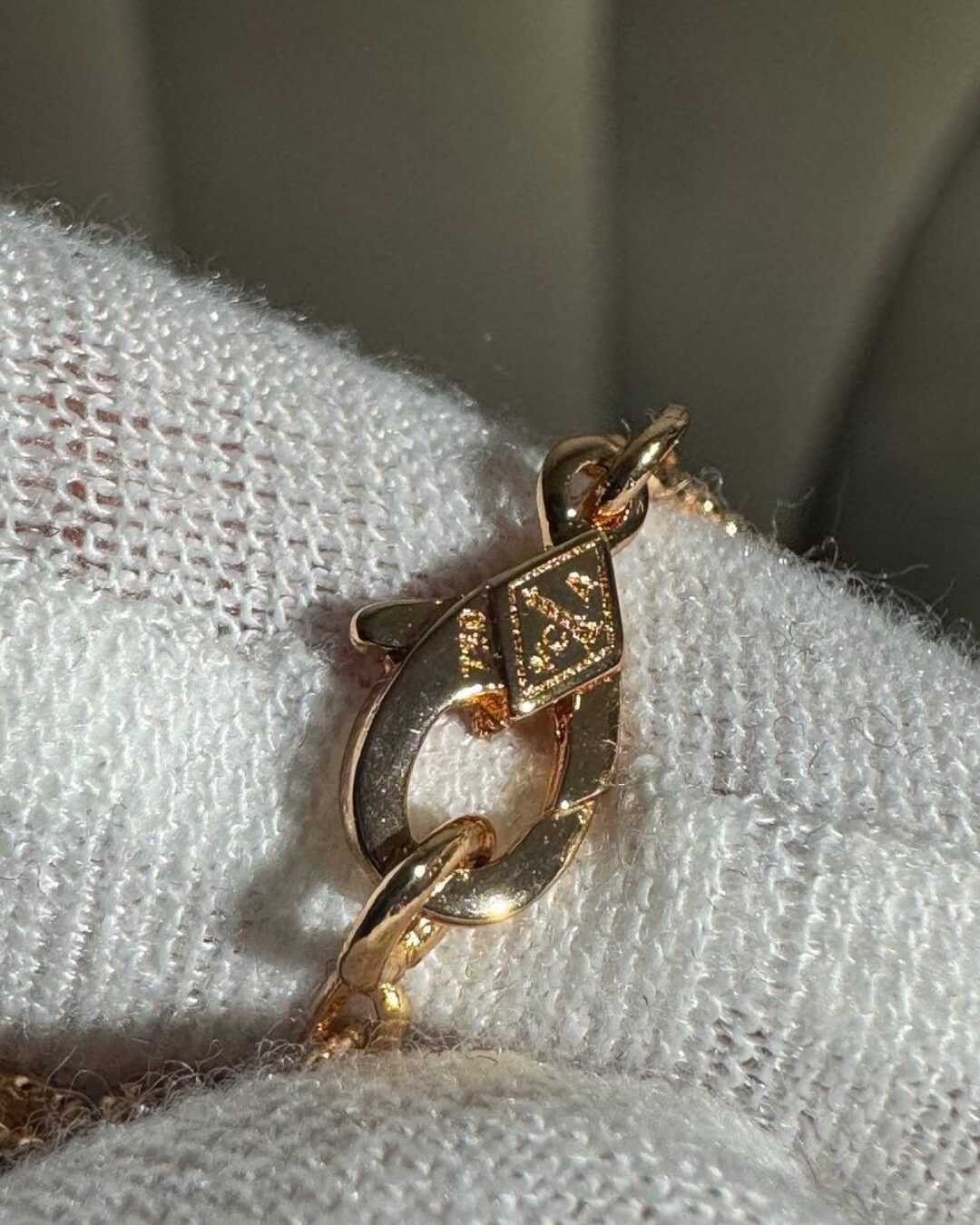 Колье Van Cleef & Arpels Vintage Alhambra (Gold/Green/Poly)