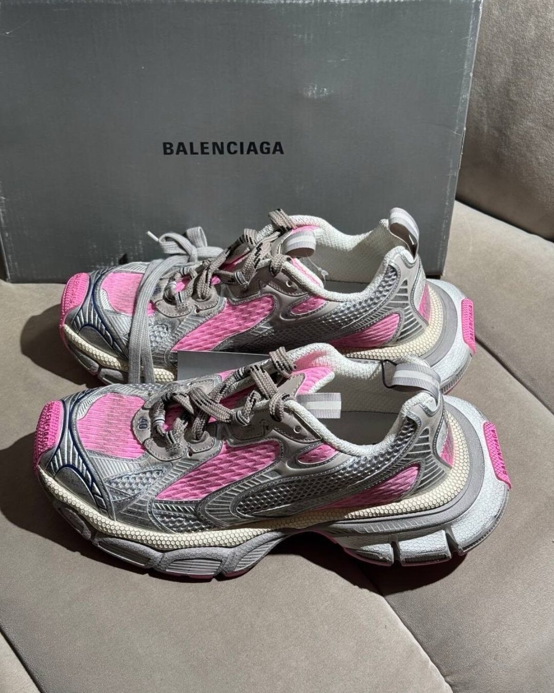 Кроссовки Balenciaga 3XL Grey Pink