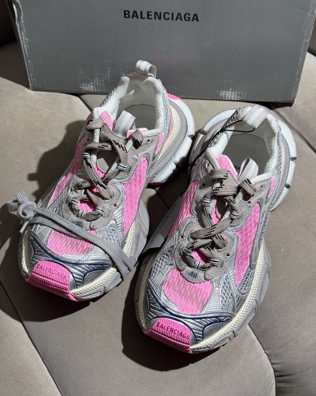 Кроссовки Balenciaga 3XL Grey Pink