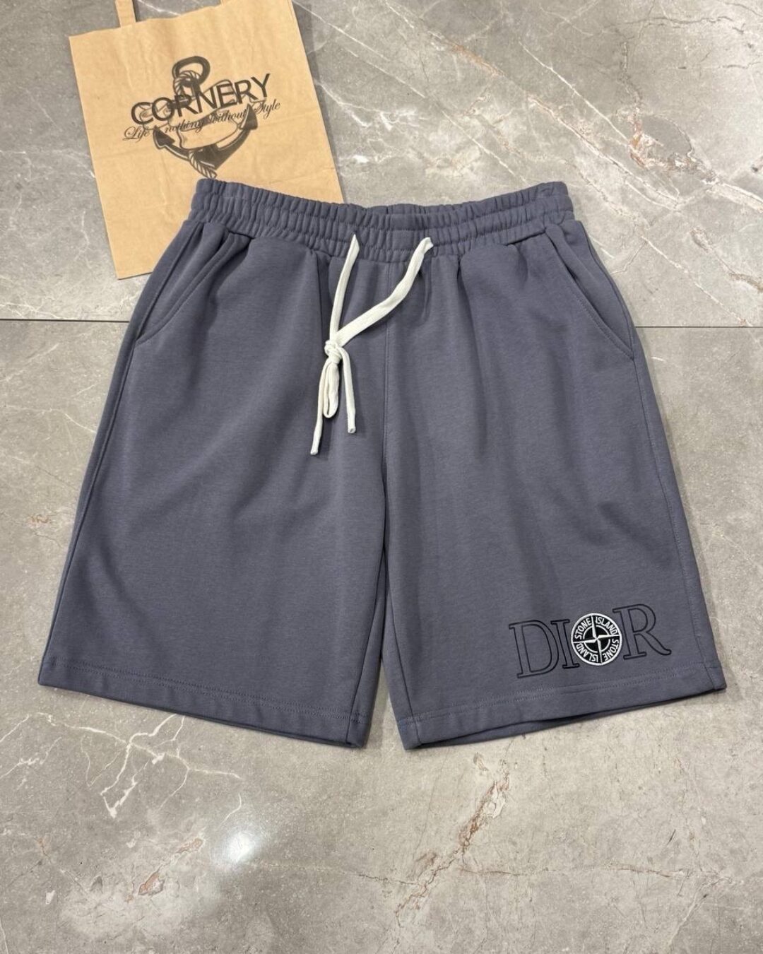 Шорты Dior x Stone Island