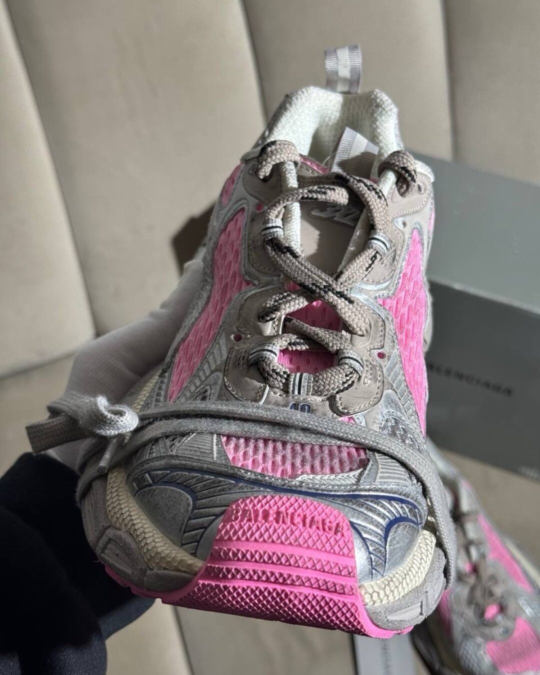 Кроссовки Balenciaga 3XL Grey Pink