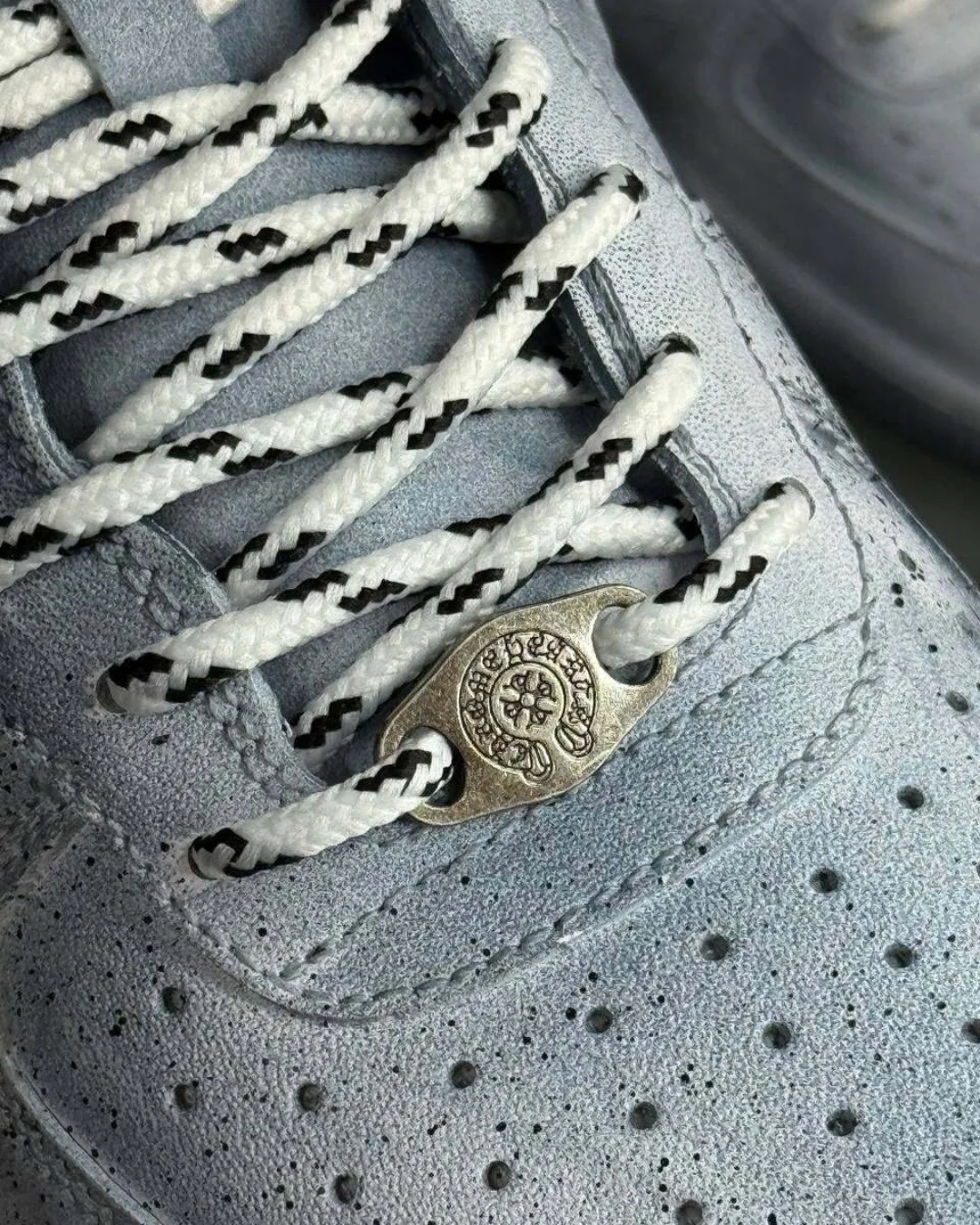 Кроссовки Nike Air Force 1 x Chrome Hearts Gray — фото 5