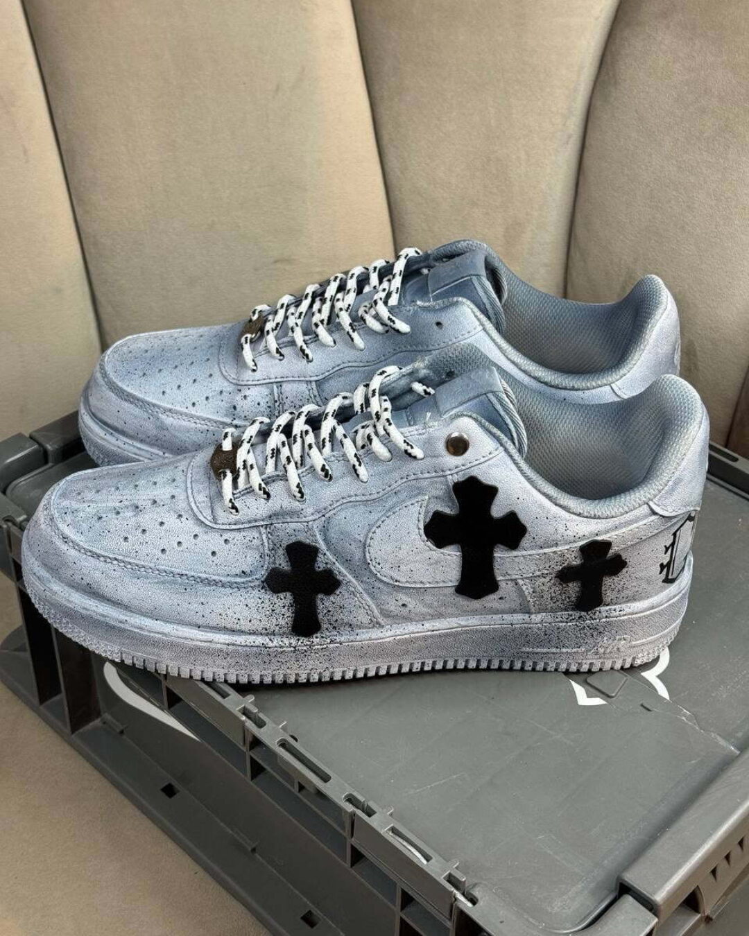 Кроссовки Nike Air Force 1 x Chrome Hearts Gray