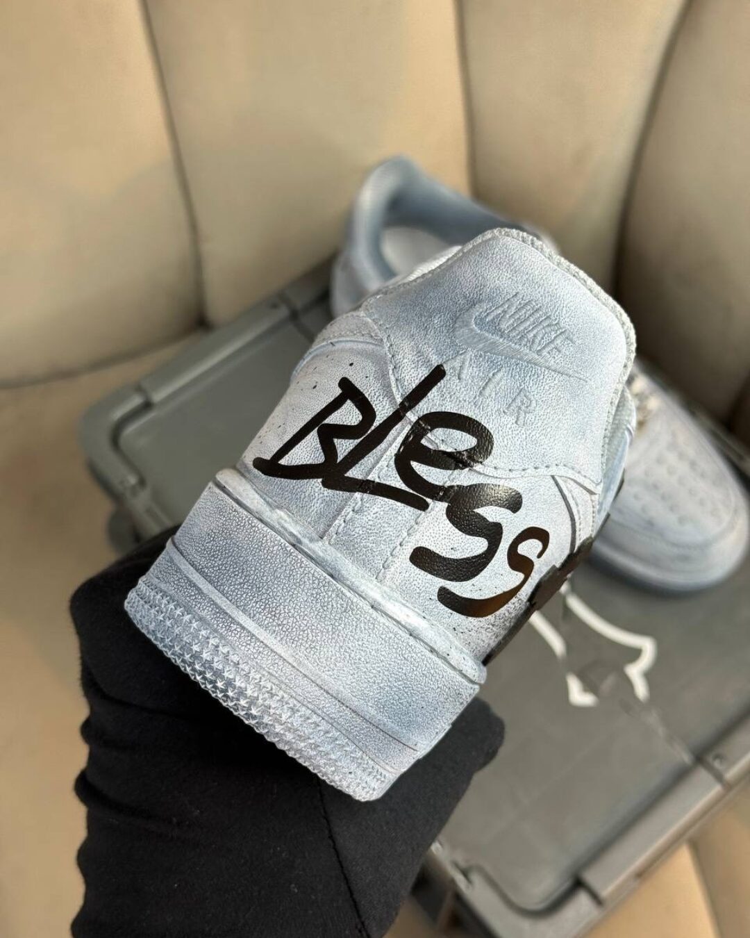 Кроссовки Nike Air Force 1 x Chrome Hearts Gray