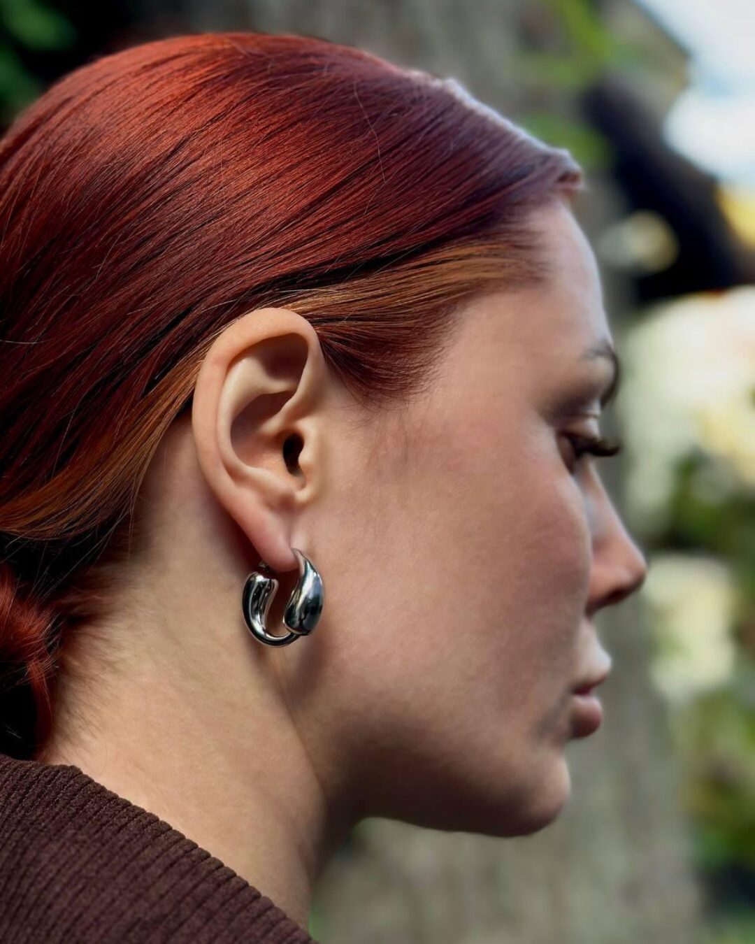 Серьги Bottega Venetta Silver