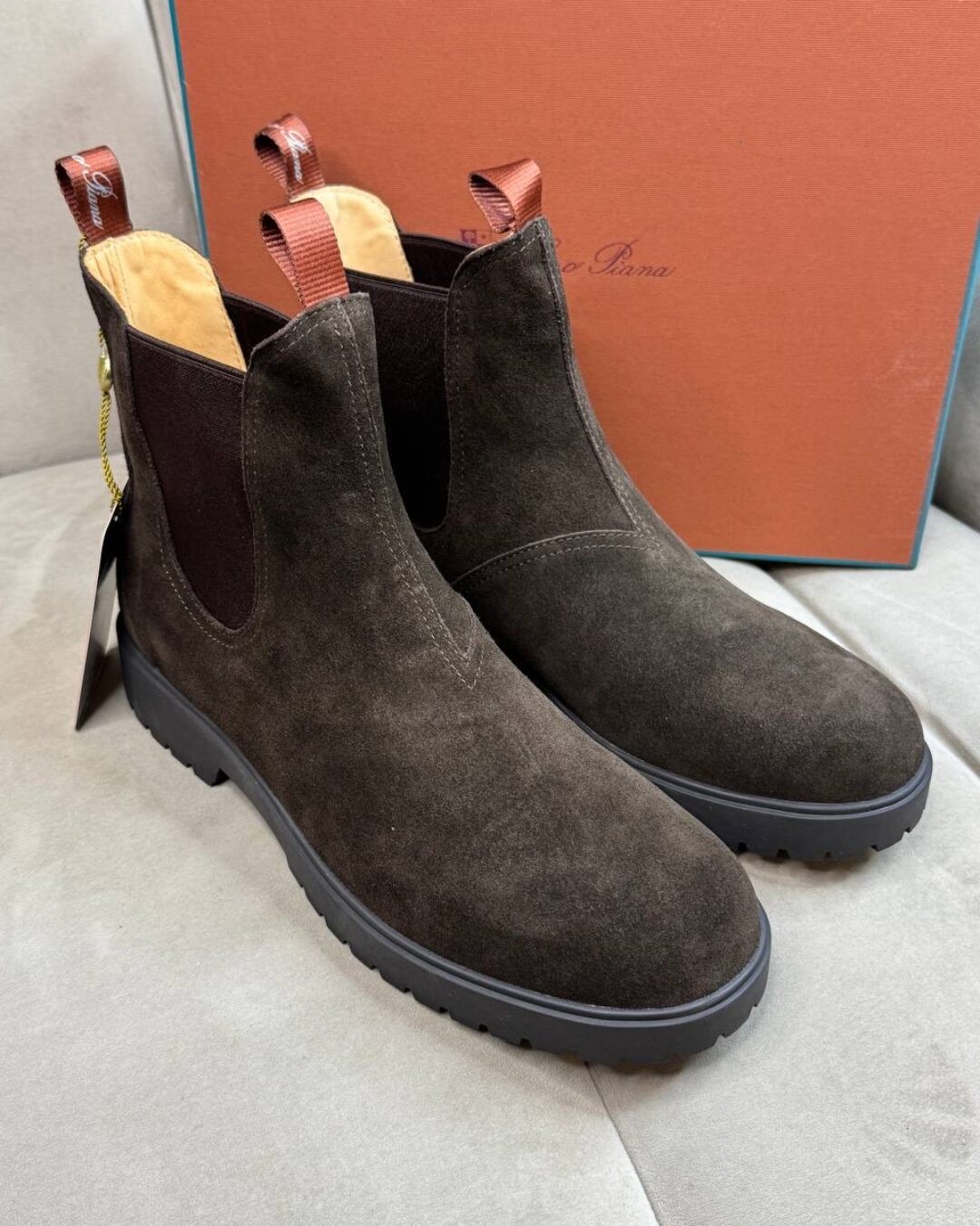 Ботинки Loro Piana Open Walk Brown