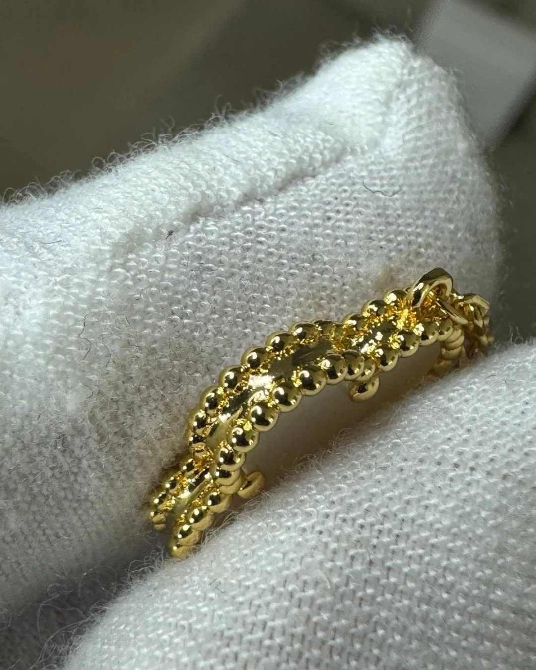 Колье Van Cleef & Arpels Vintage Alhambra (Gold/White/Mono — фото 7