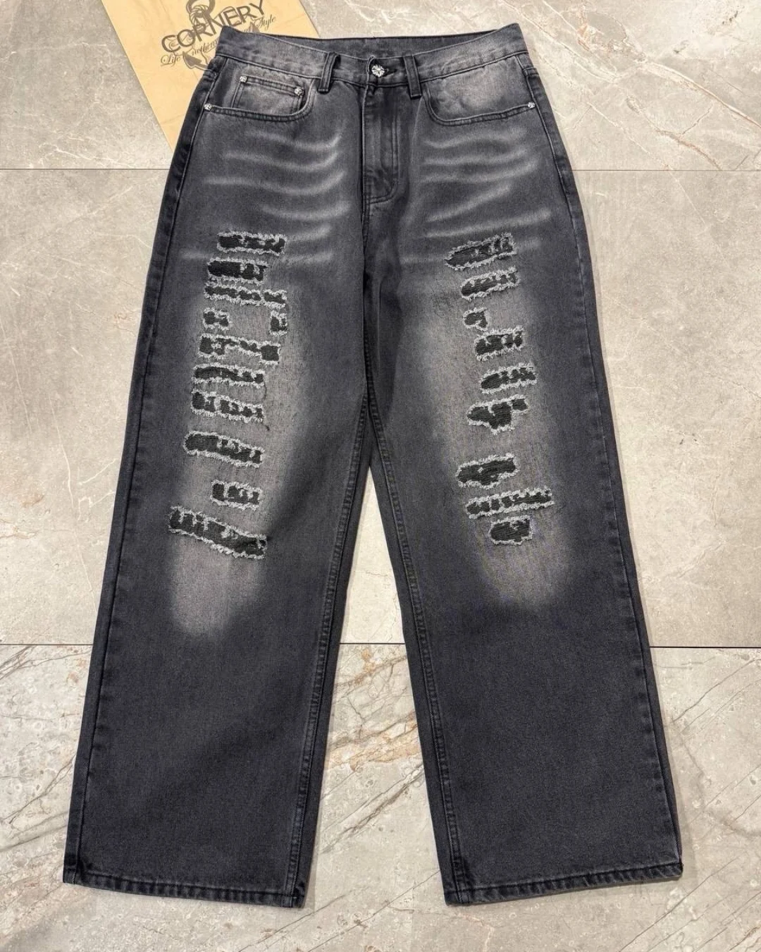 Джинсы Chrome Hearts — фото 6