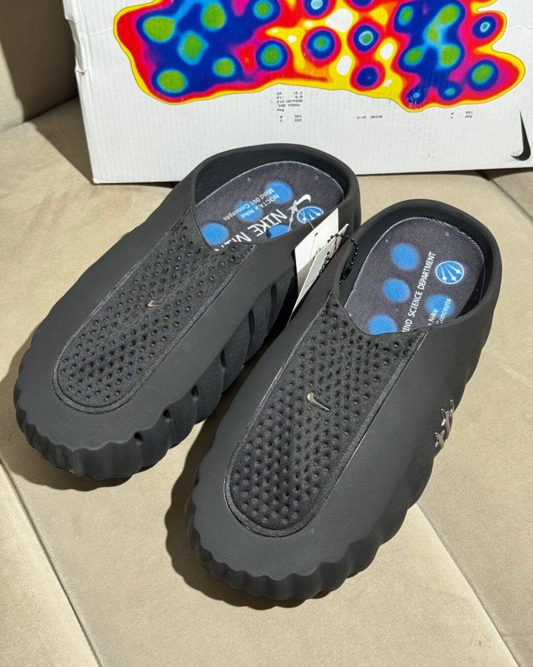 Тапки Nike Mind 001 Black Blue