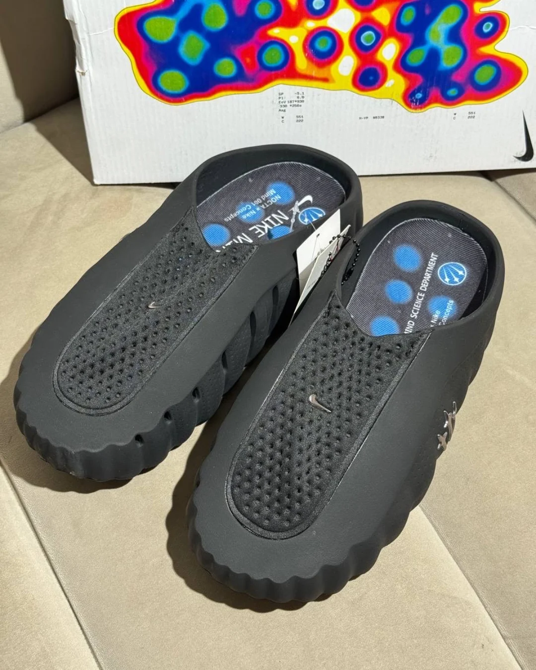 Тапки Nike Mind 001 Black Blue — фото 6