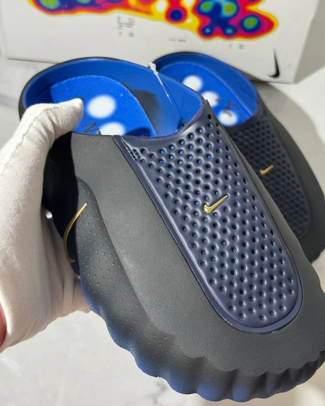 Тапки Nike Mind 001 Blackened Blue — фото 5
