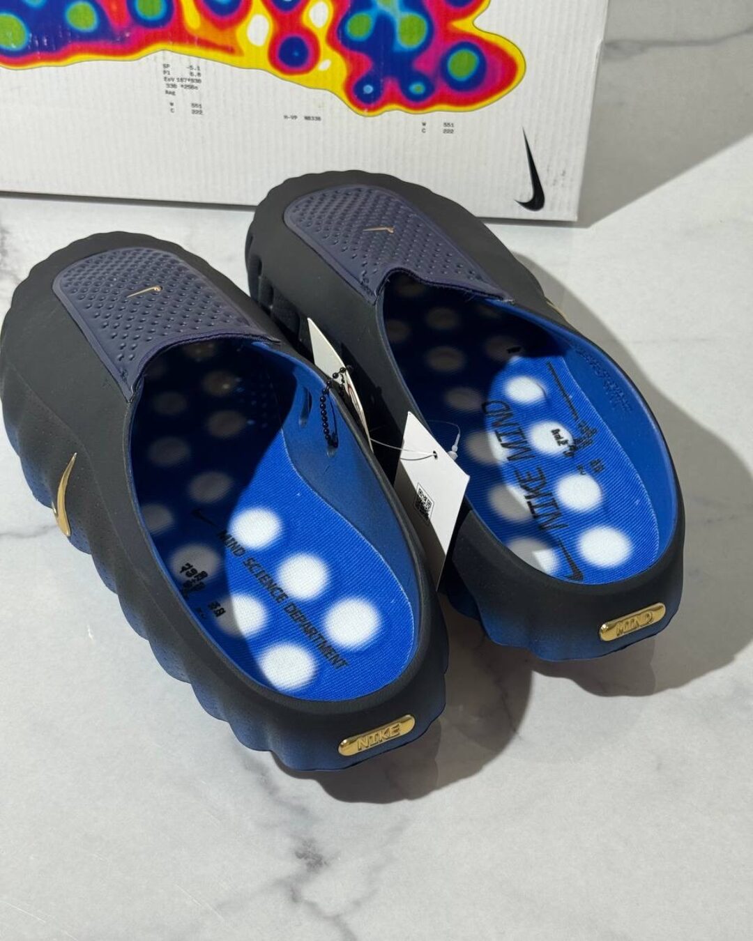 Тапки Nike Mind 001 Blackened Blue