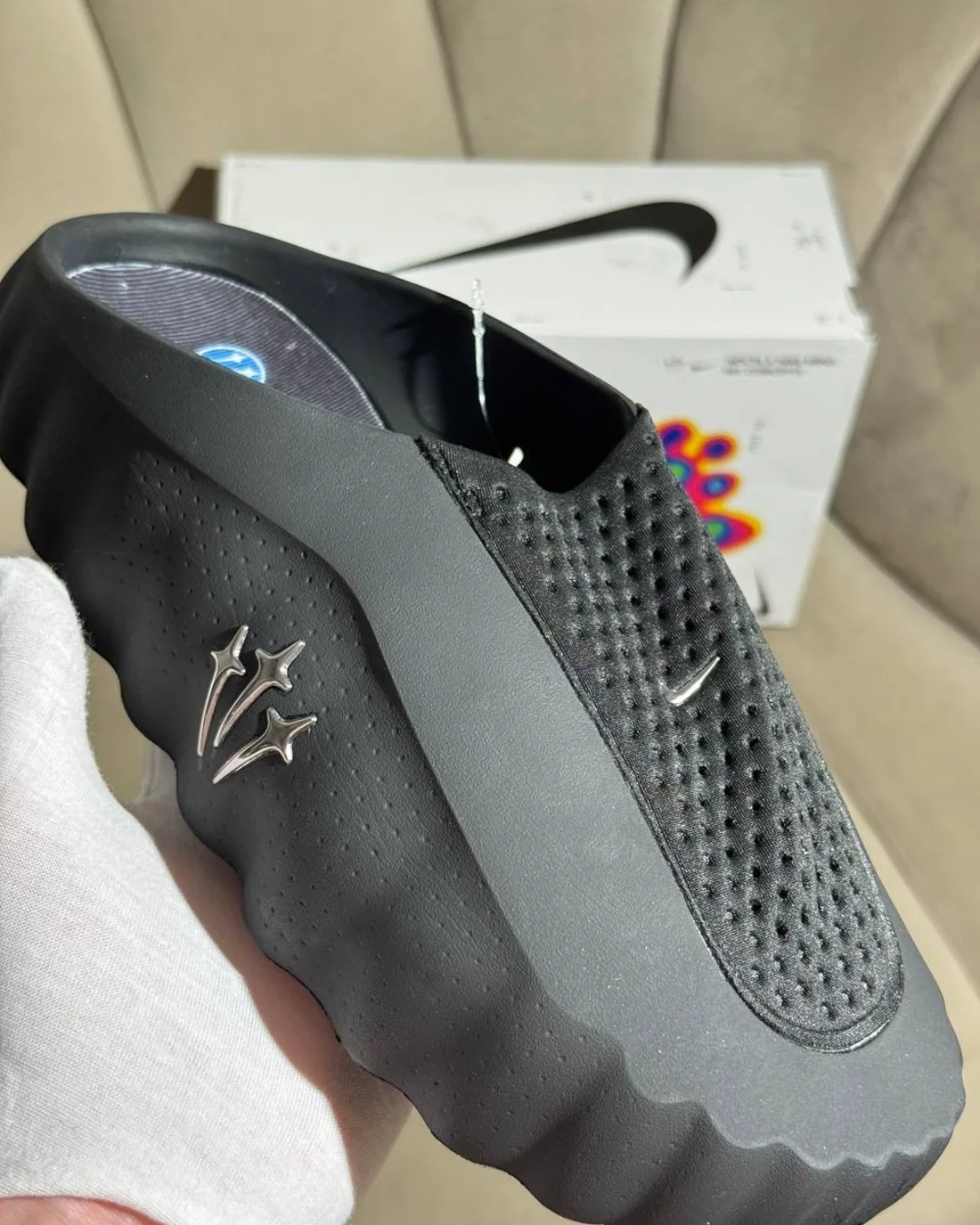 Тапки Nike Mind 001 Black Blue — фото 4