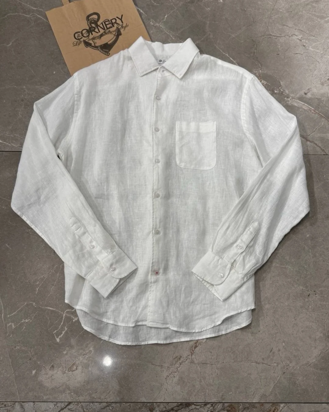 Льняная рубашка Loro Piana