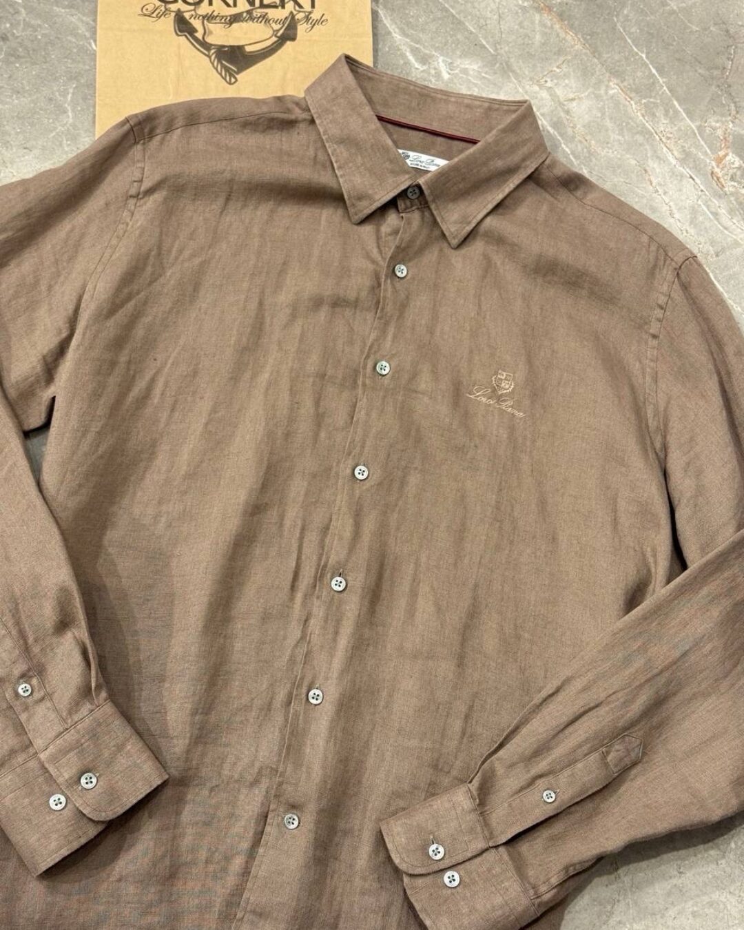 Льняная рубашка Loro Piana