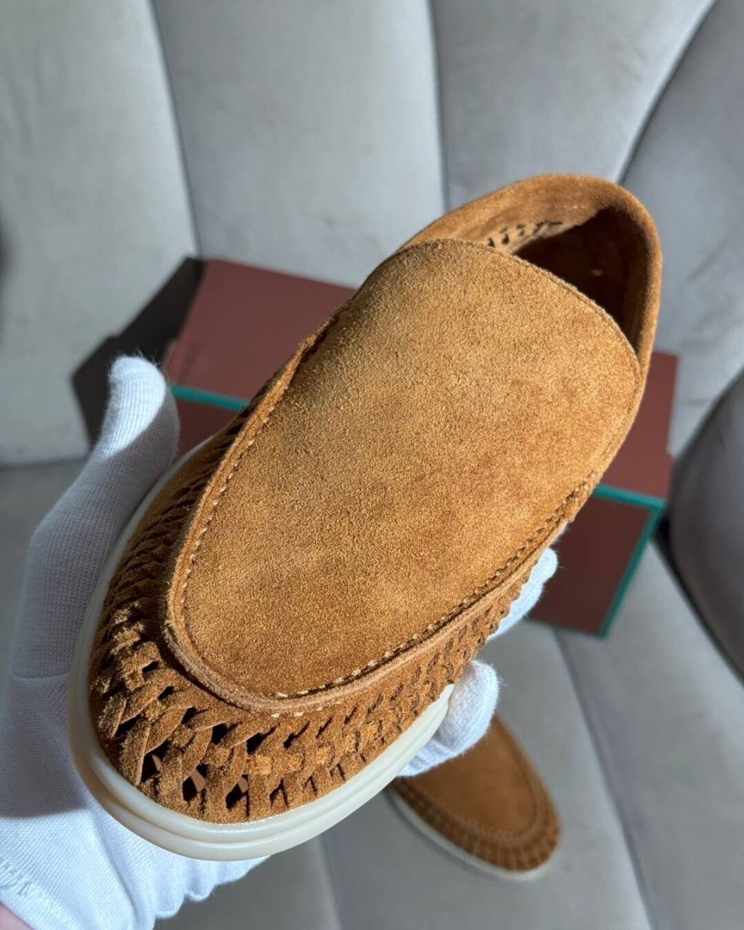Лоферы Loro Piana Caramel
