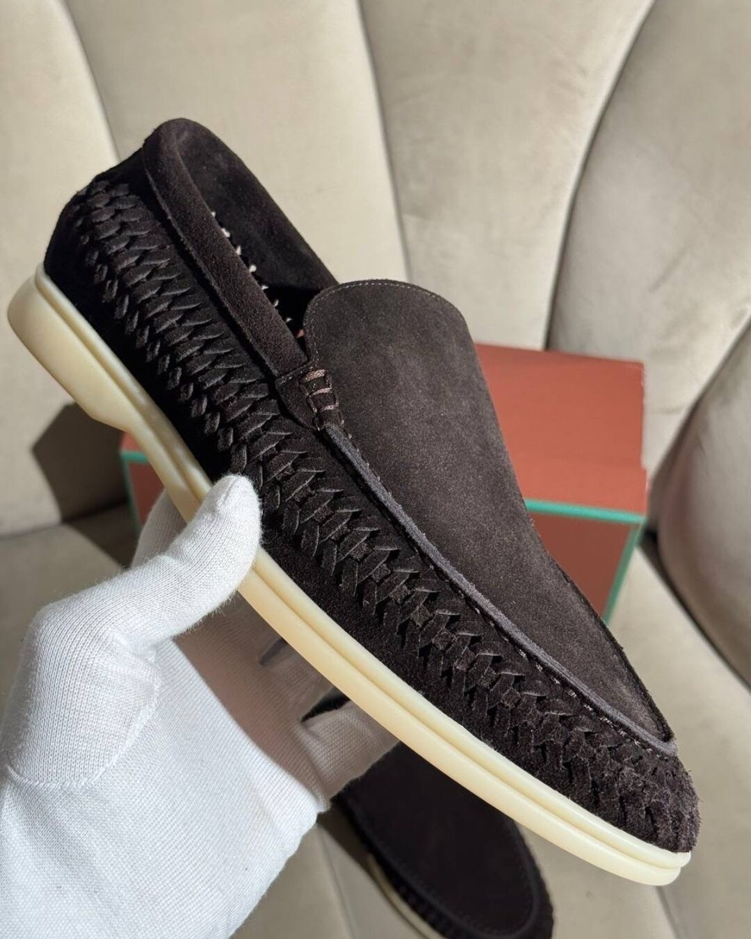 Лоферы Loro Piana Dark Brown