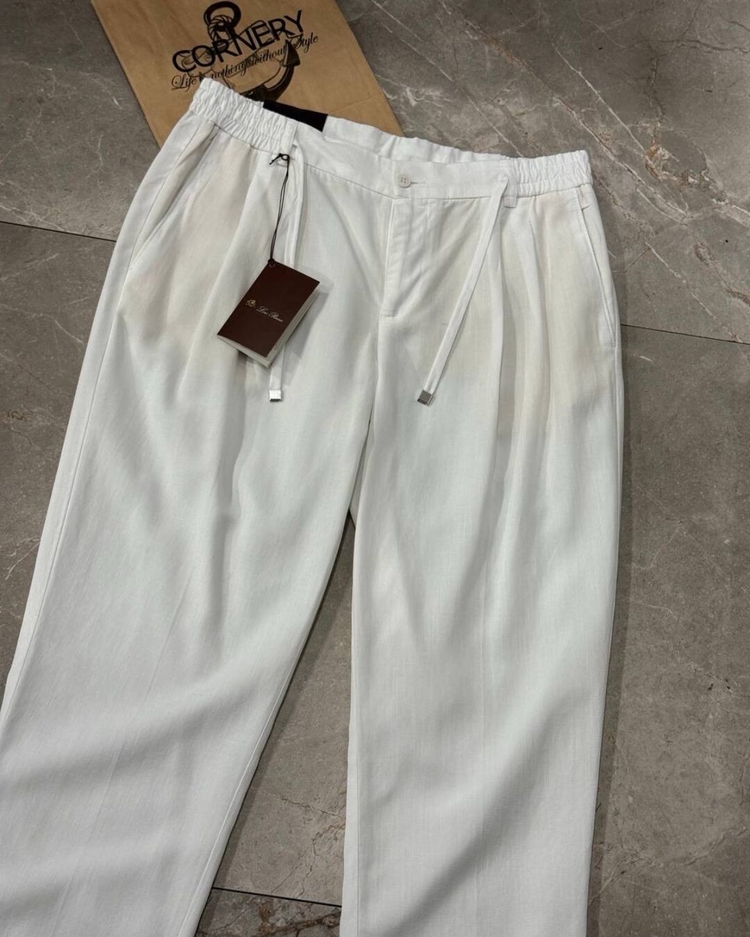 Льняные штаны Loro Piana — фото 6