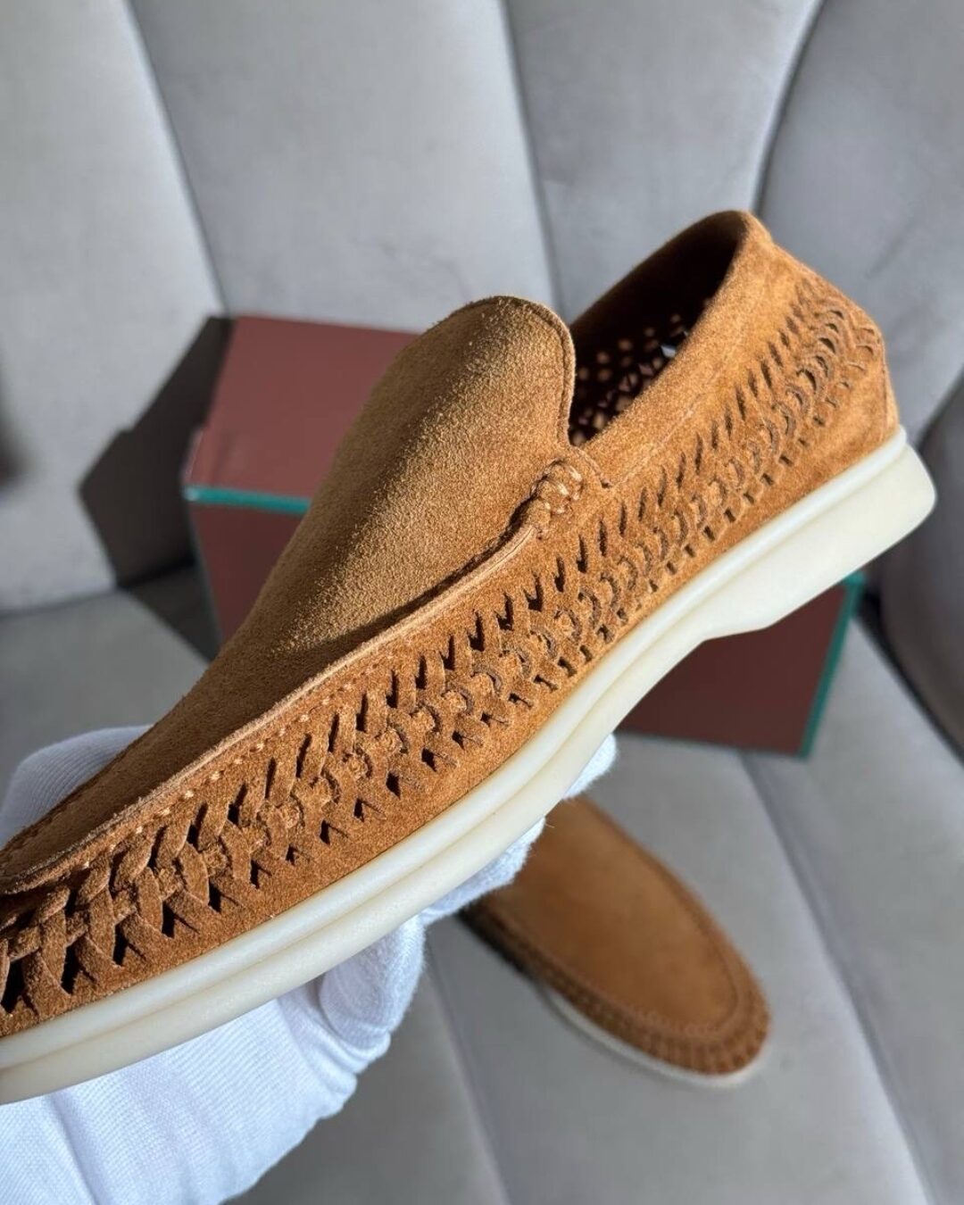 Лоферы Loro Piana Caramel