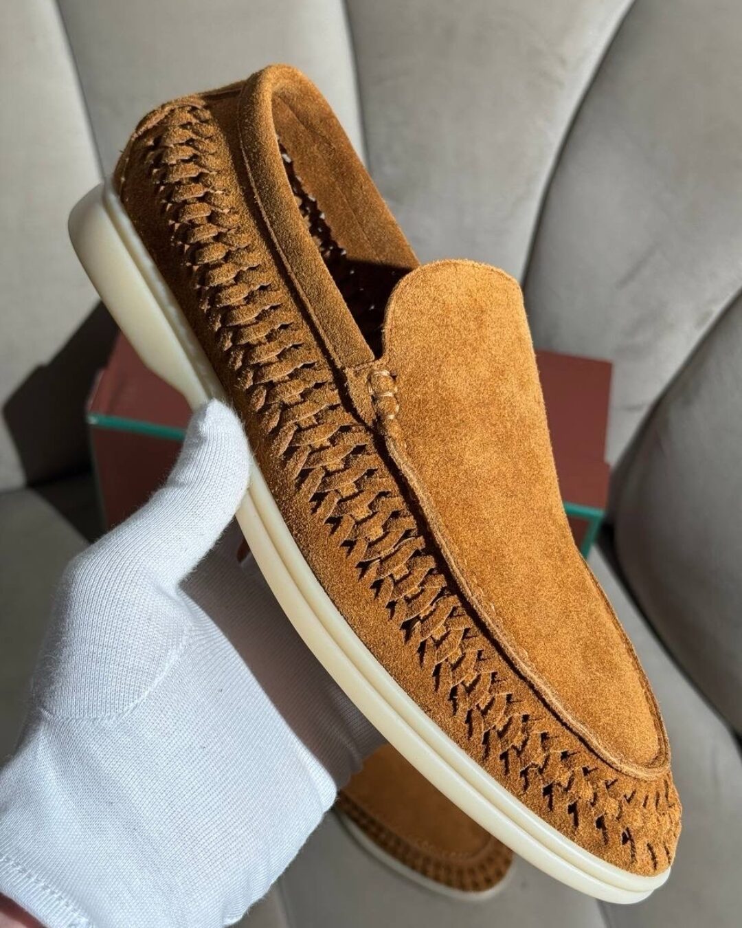 Лоферы Loro Piana Caramel