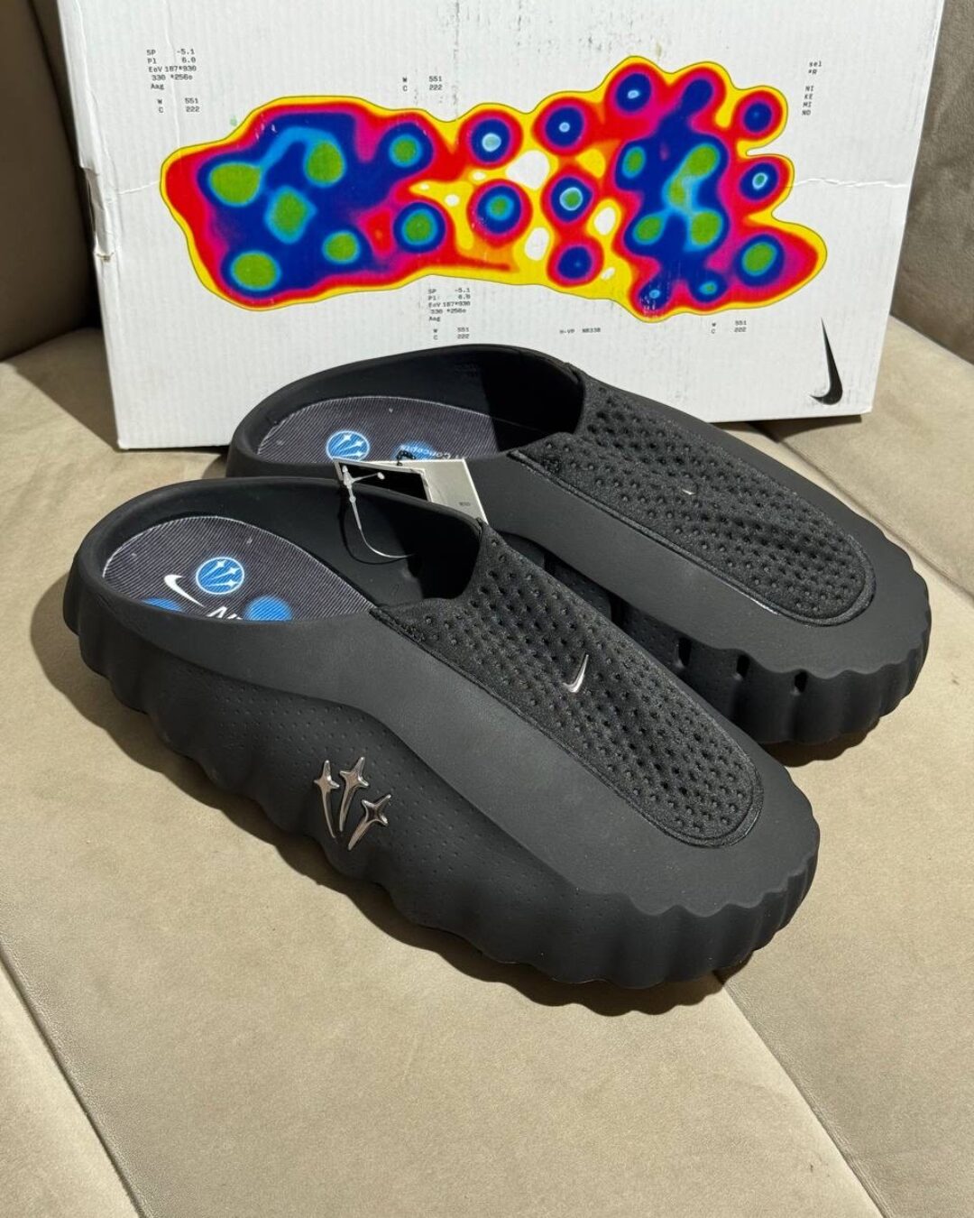 Тапки Nike Mind 001 Black Blue