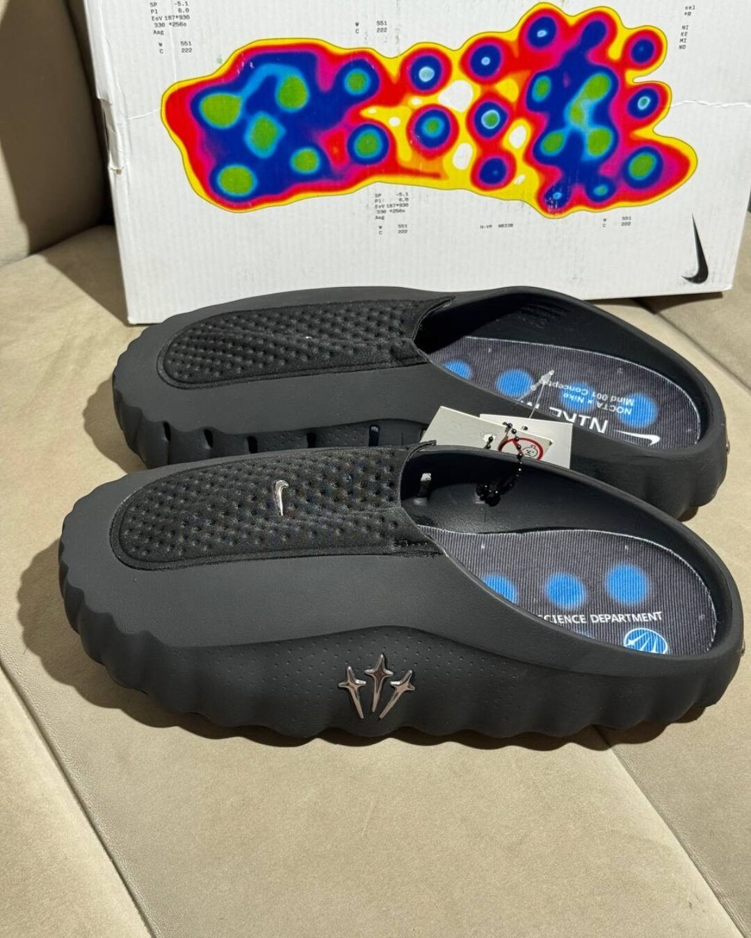 Тапки Nike Mind 001 Black Blue