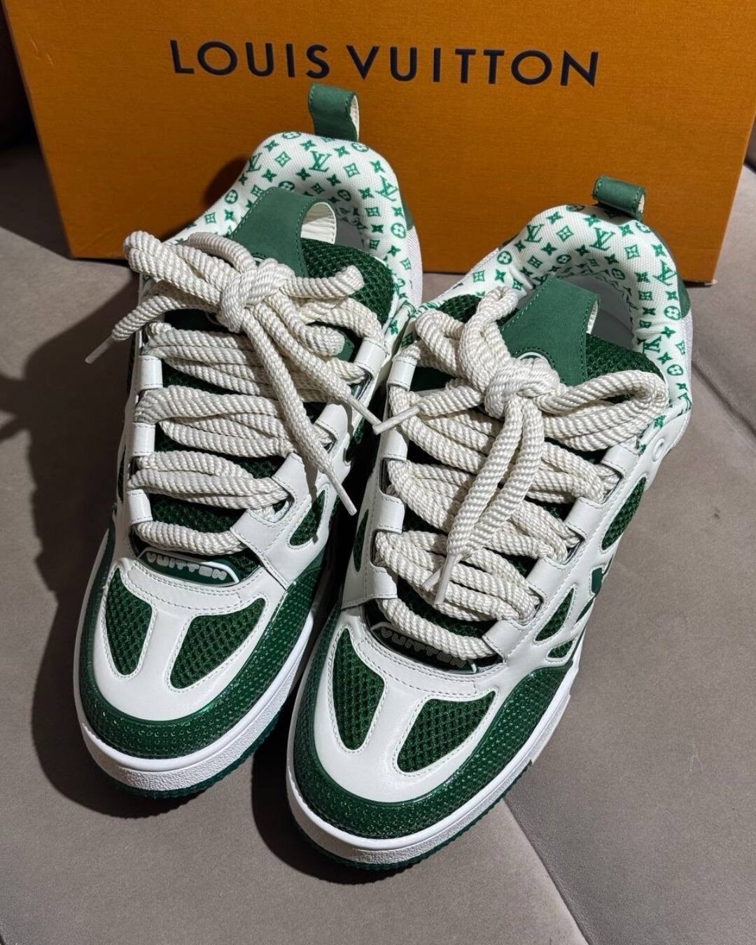 Кроссовки Louis Vuitton Sk8 Green