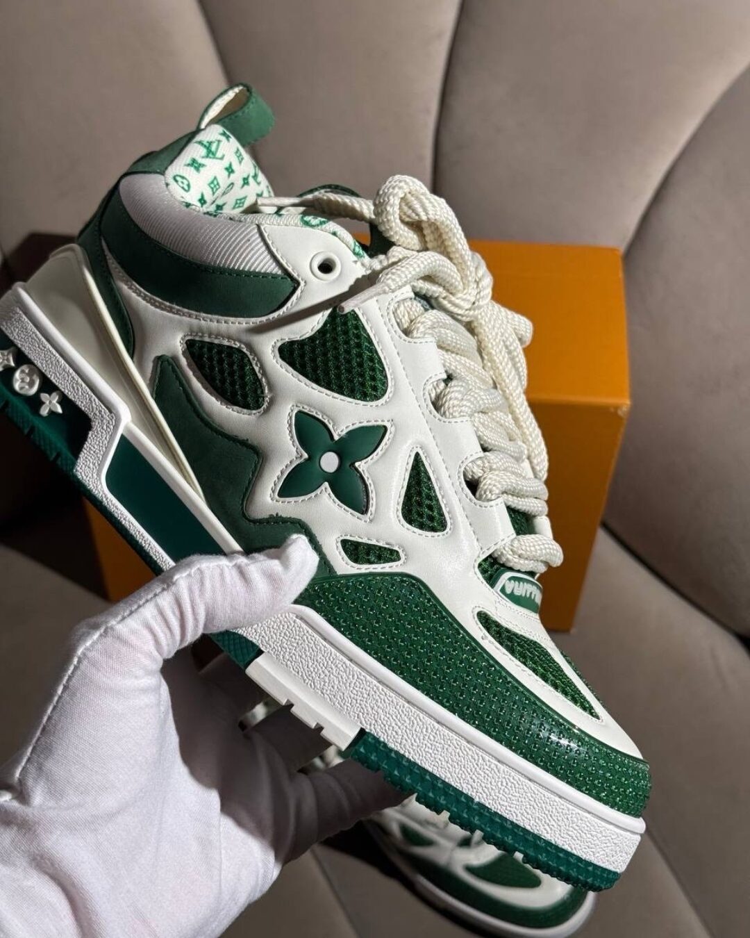 Кроссовки Louis Vuitton Sk8 Green