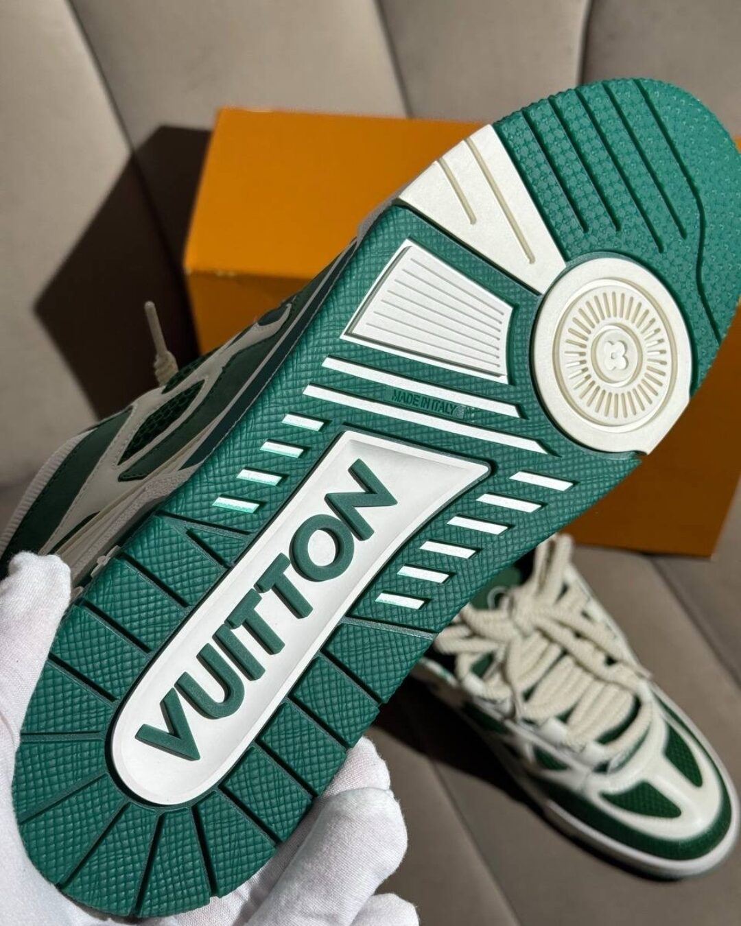 Кроссовки Louis Vuitton Sk8 Green