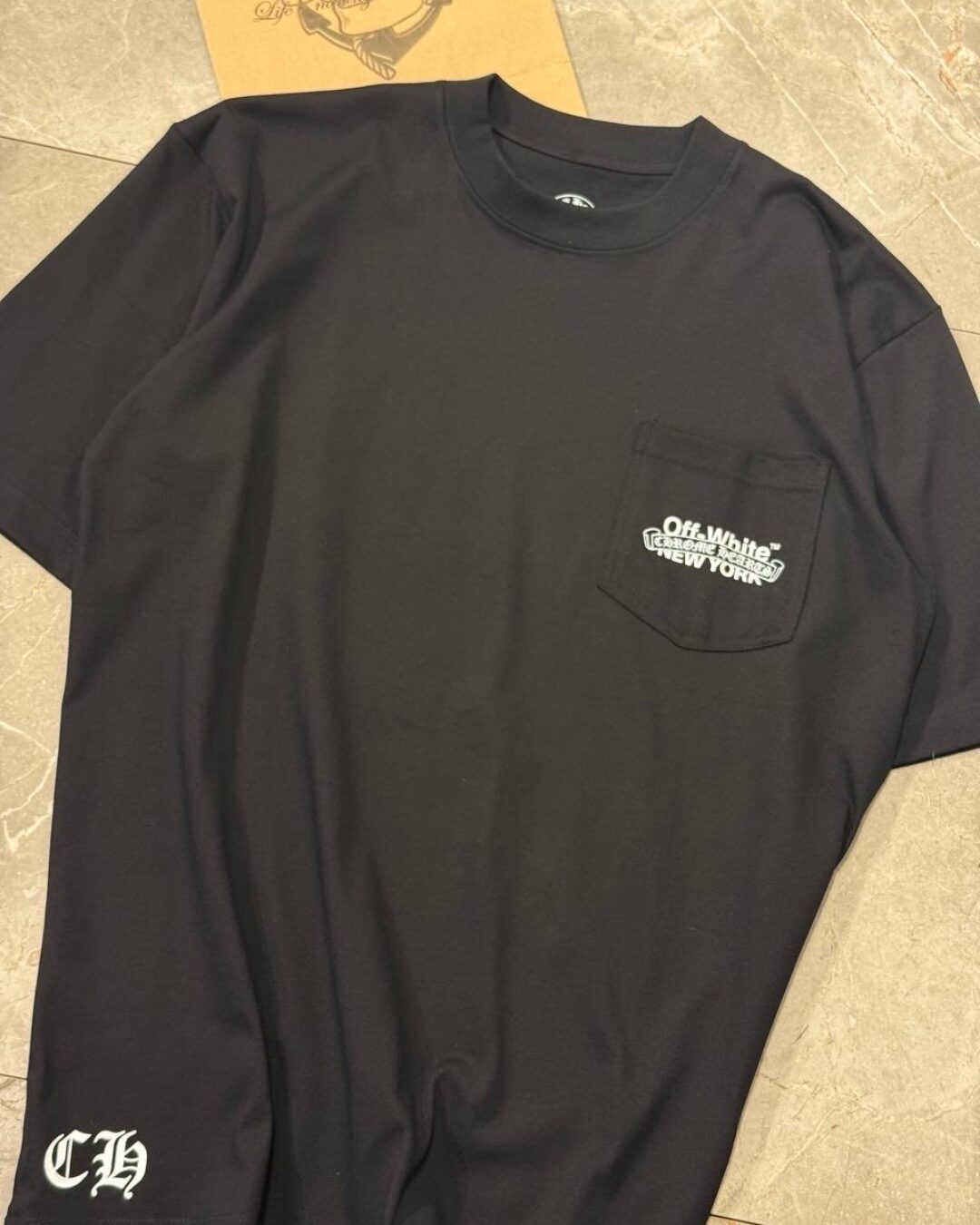 Футболка Off White x Chrome Hearts