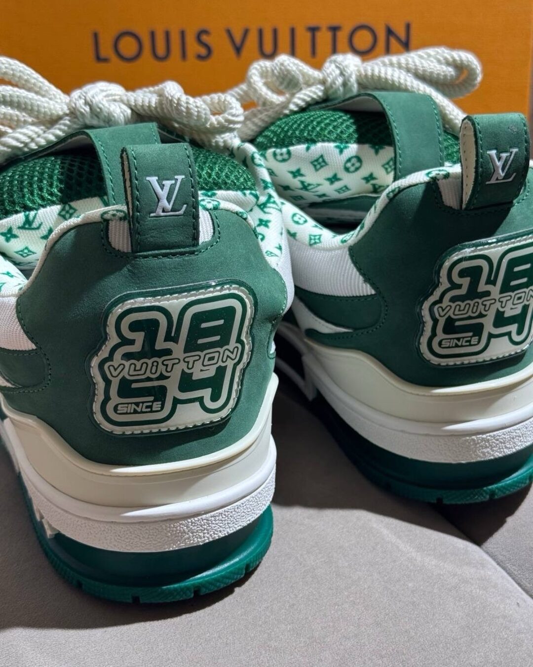 Кроссовки Louis Vuitton Sk8 Green