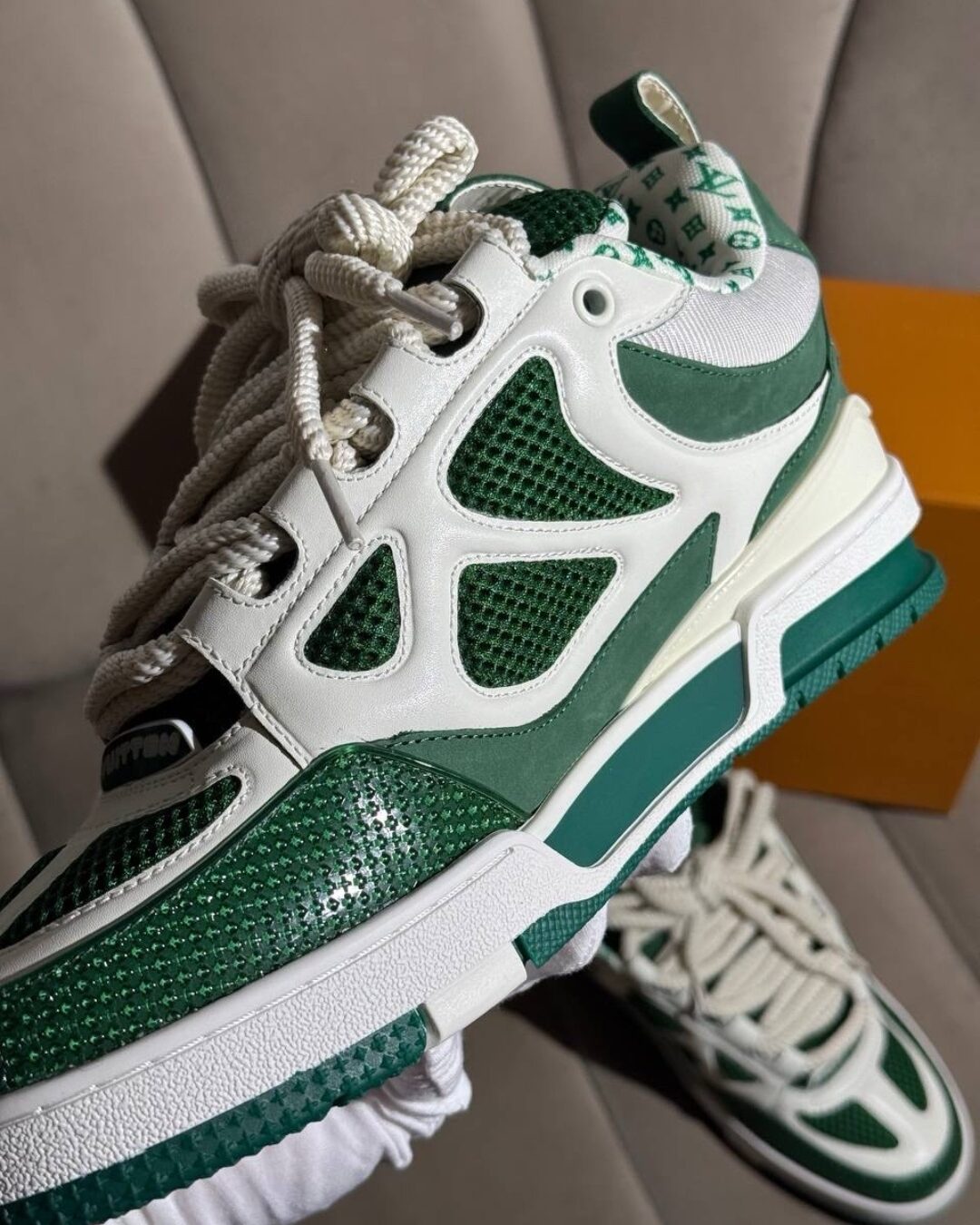 Кроссовки Louis Vuitton Sk8 Green