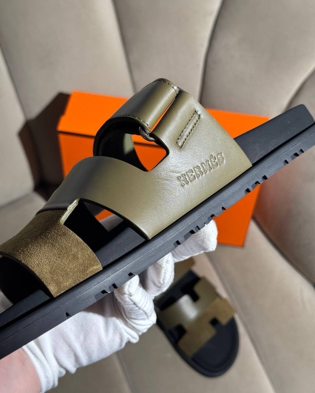 Тапки Hermes