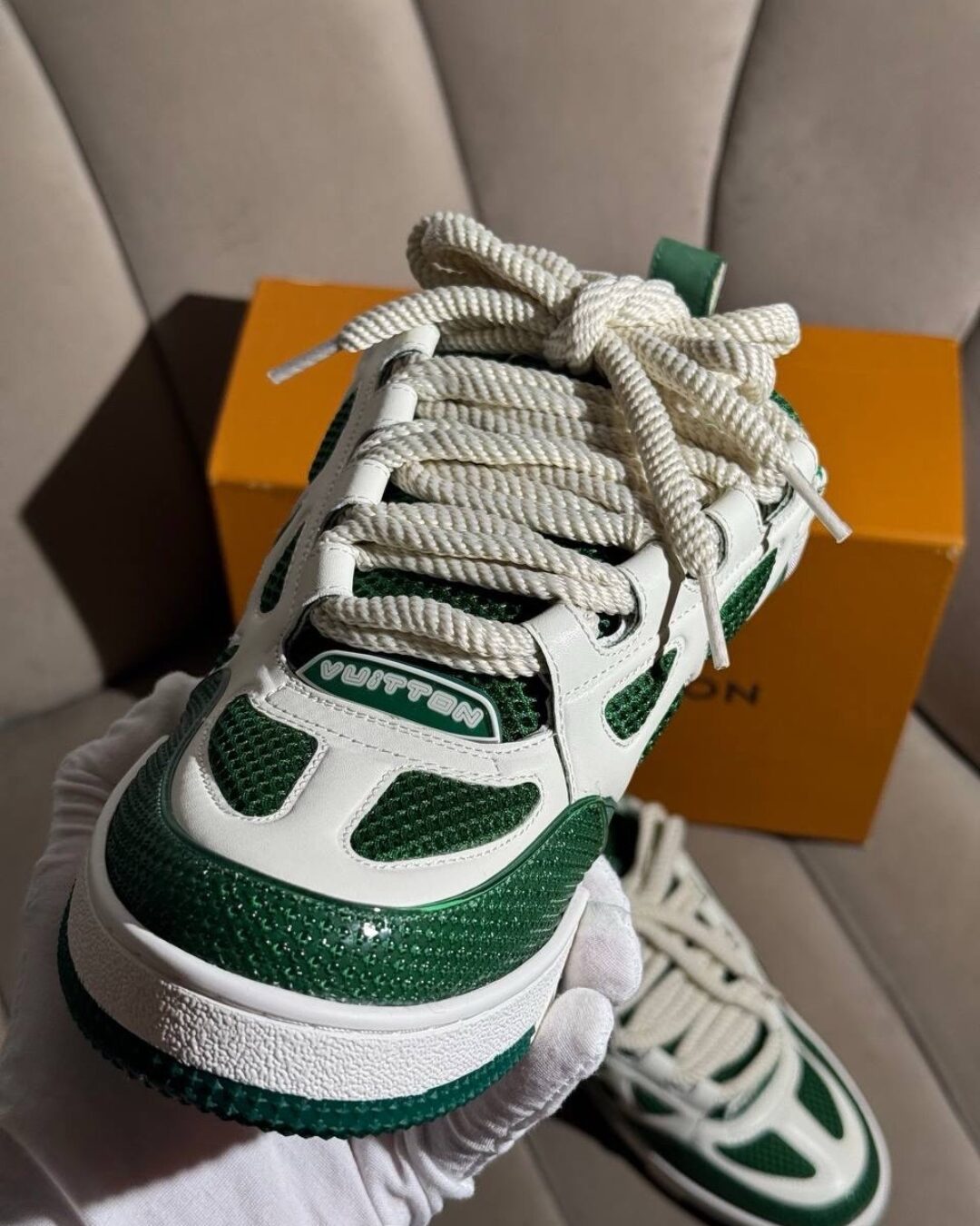 Кроссовки Louis Vuitton Sk8 Green
