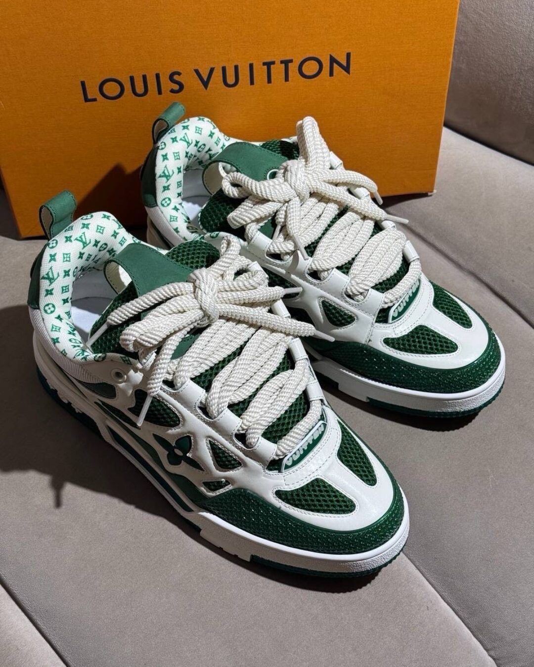 Кроссовки Louis Vuitton Sk8 Green