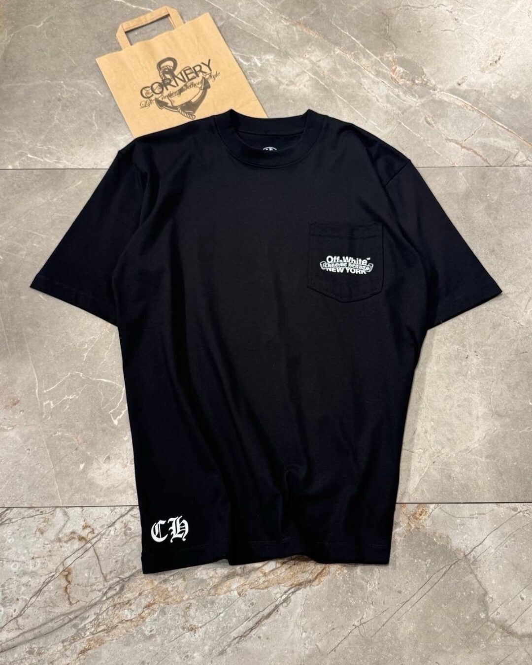 Футболка Off White x Chrome Hearts