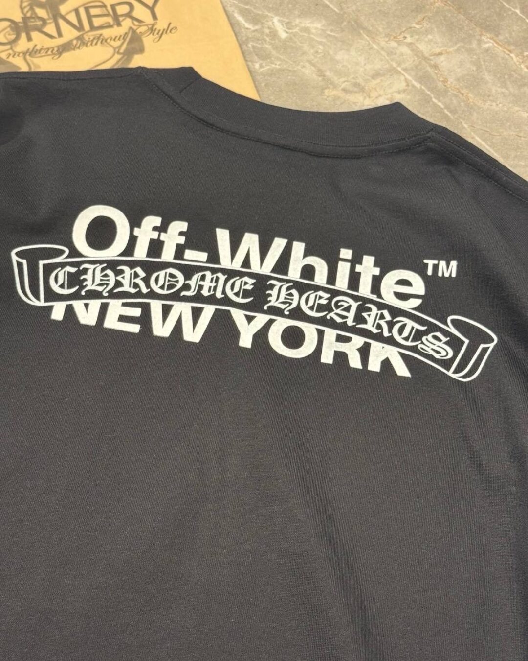 Футболка Off White x Chrome Hearts