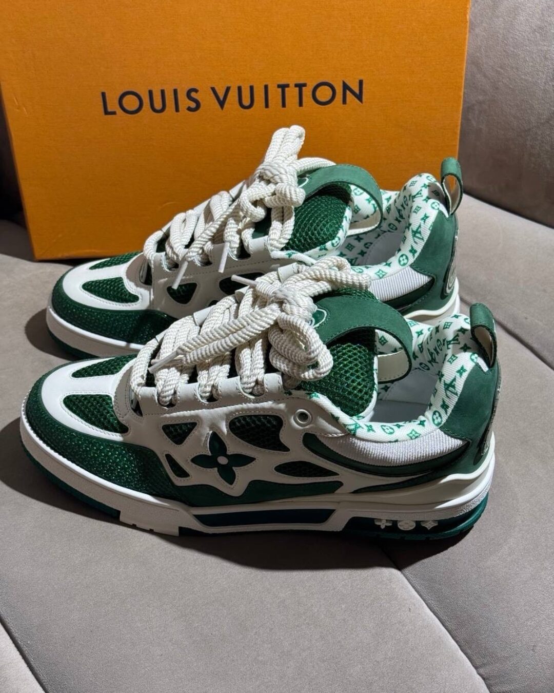 Кроссовки Louis Vuitton Sk8 Green