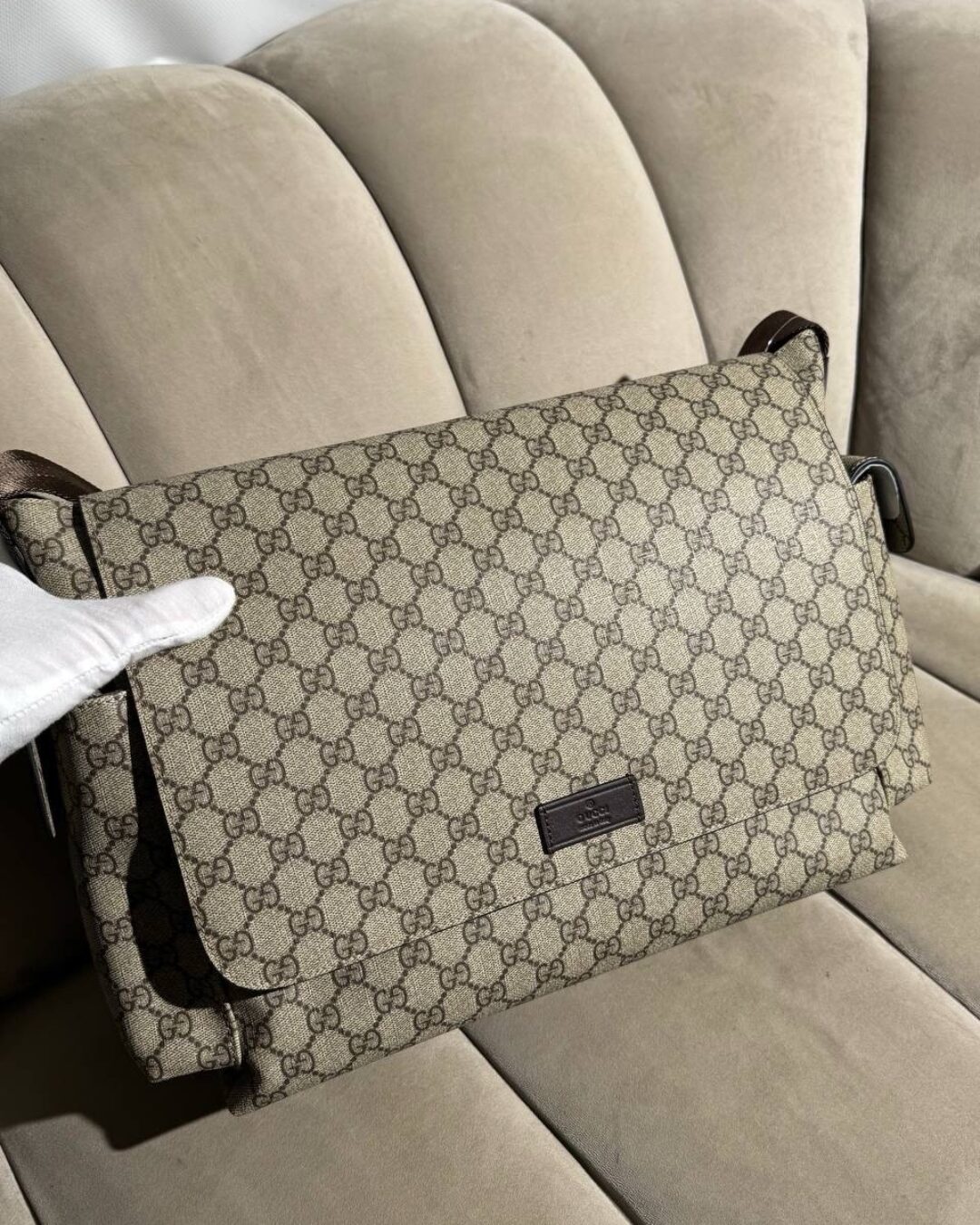 Сумка Gucci Diaper Bag Monogram — фото 3